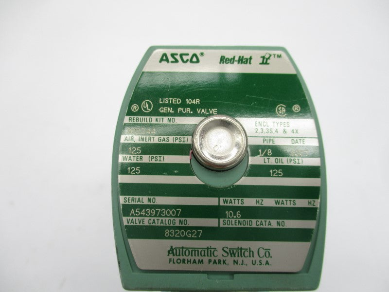 ASCO 8320G27 24VDC 125PSI  1/8" NSNP