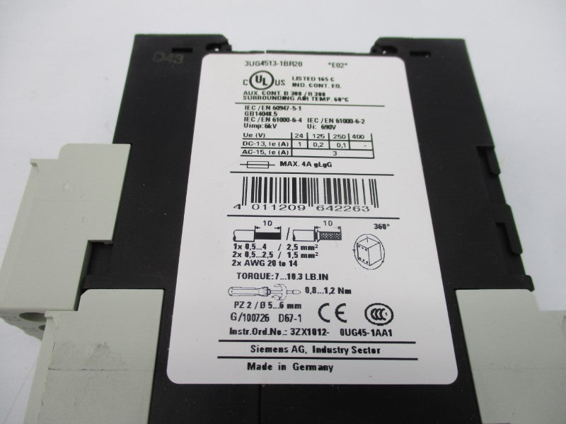 SIEMENS 3UG4513-1BR20 160-690V NSMP