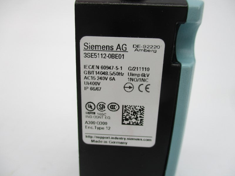 SIEMENS 3SE5112-0BE01 240VAC 6A NSMP