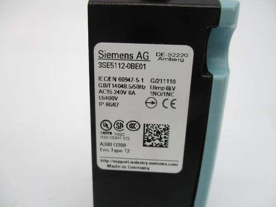SIEMENS 3SE5112-0BE01 240VAC 6A NSMP