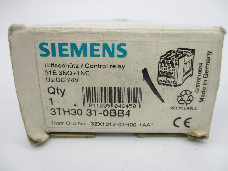 SIEMENS 3TH3031-0BB4 24VDC NSMP
