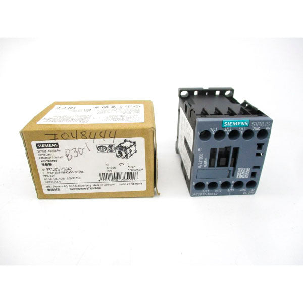 SIEMENS 3RT2017-1BB42 24VDC NSMP