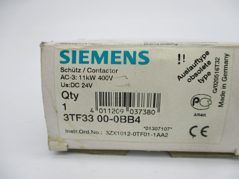 SIEMENS 3TF3300-0BB4 24VDC NSMP