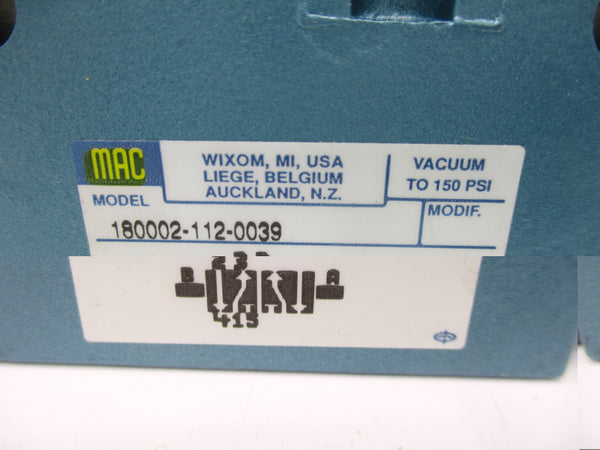 MAC 180002-112-0039 150PSI NSMP