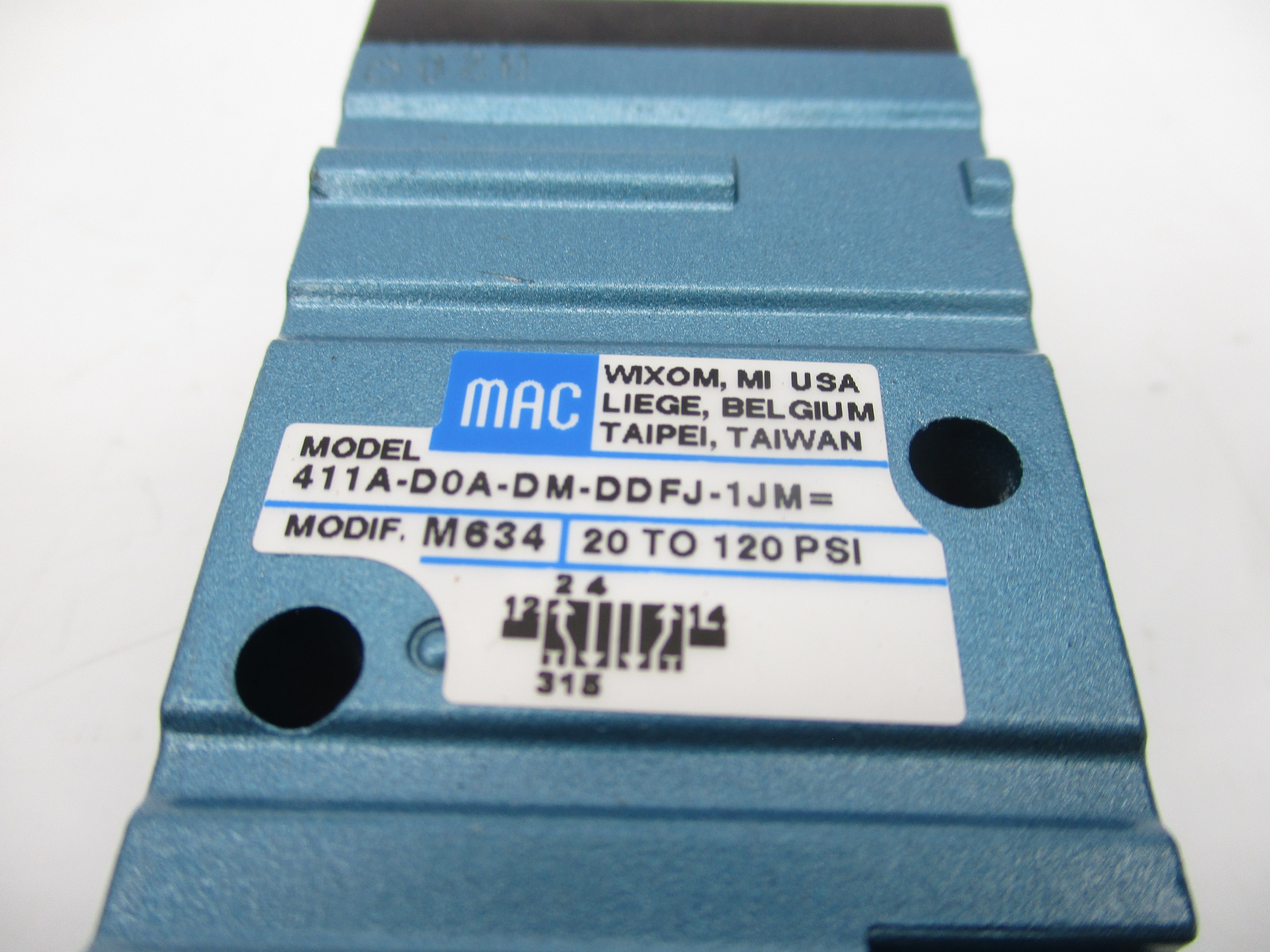 MAC 411A-D0A-DM-DDFJ-1JM 24VDC 20-120PSI NSMP