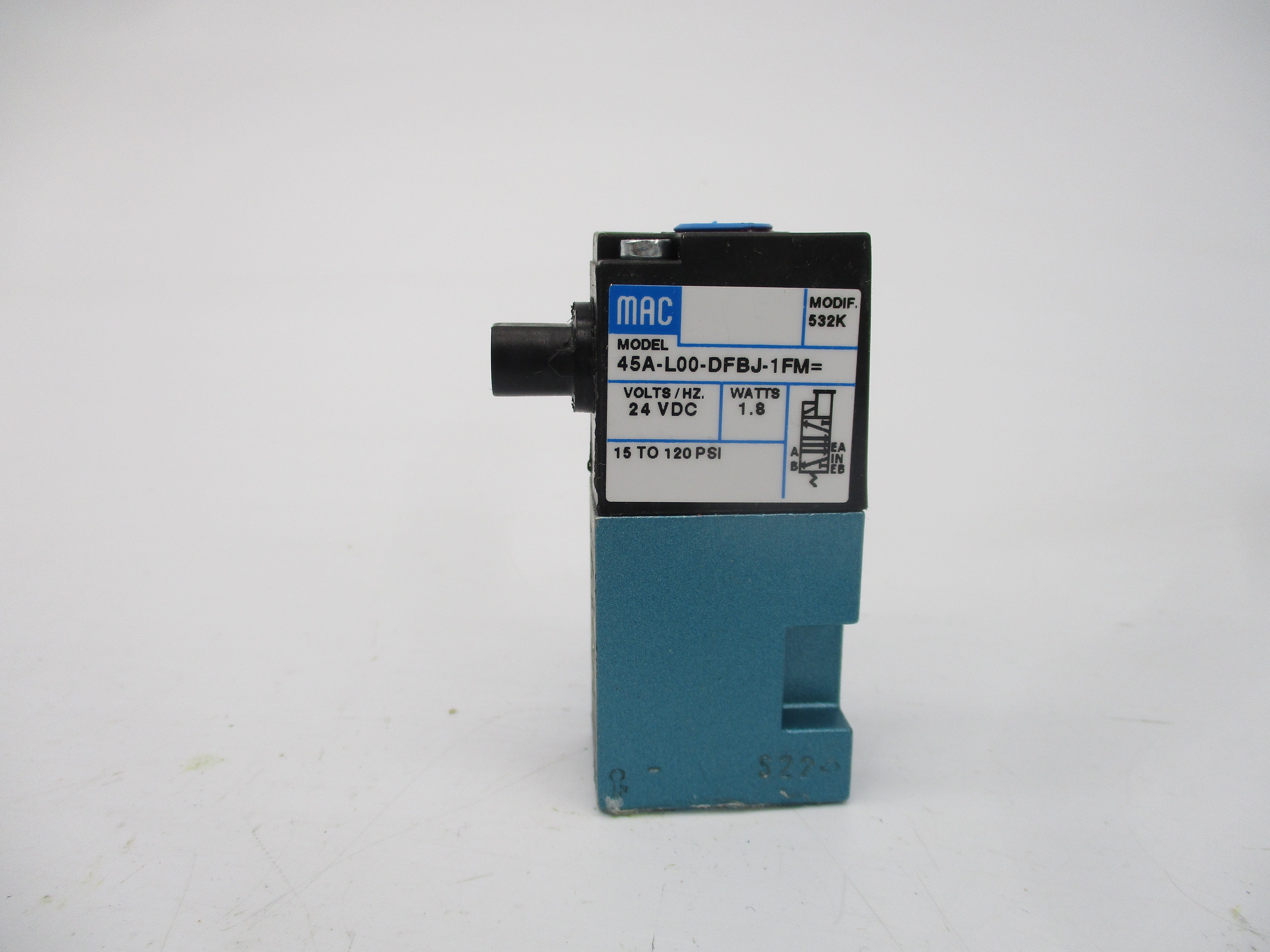 MAC 45A-L00-DFBJ-1FM 24VDC 15-120PSI NSMP