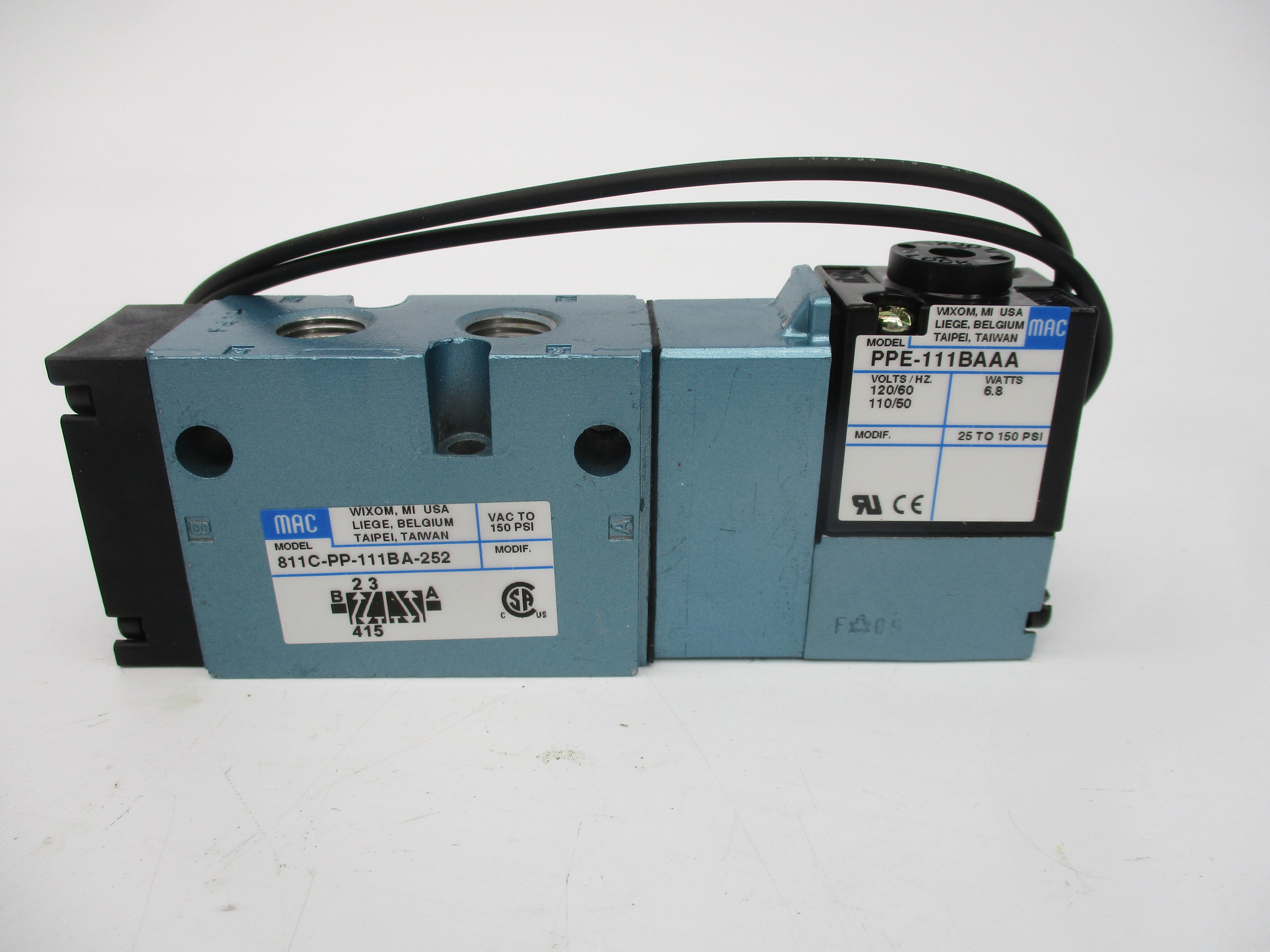MAC 811C-PP-111BA-252 110/120V 150PSI NSMP