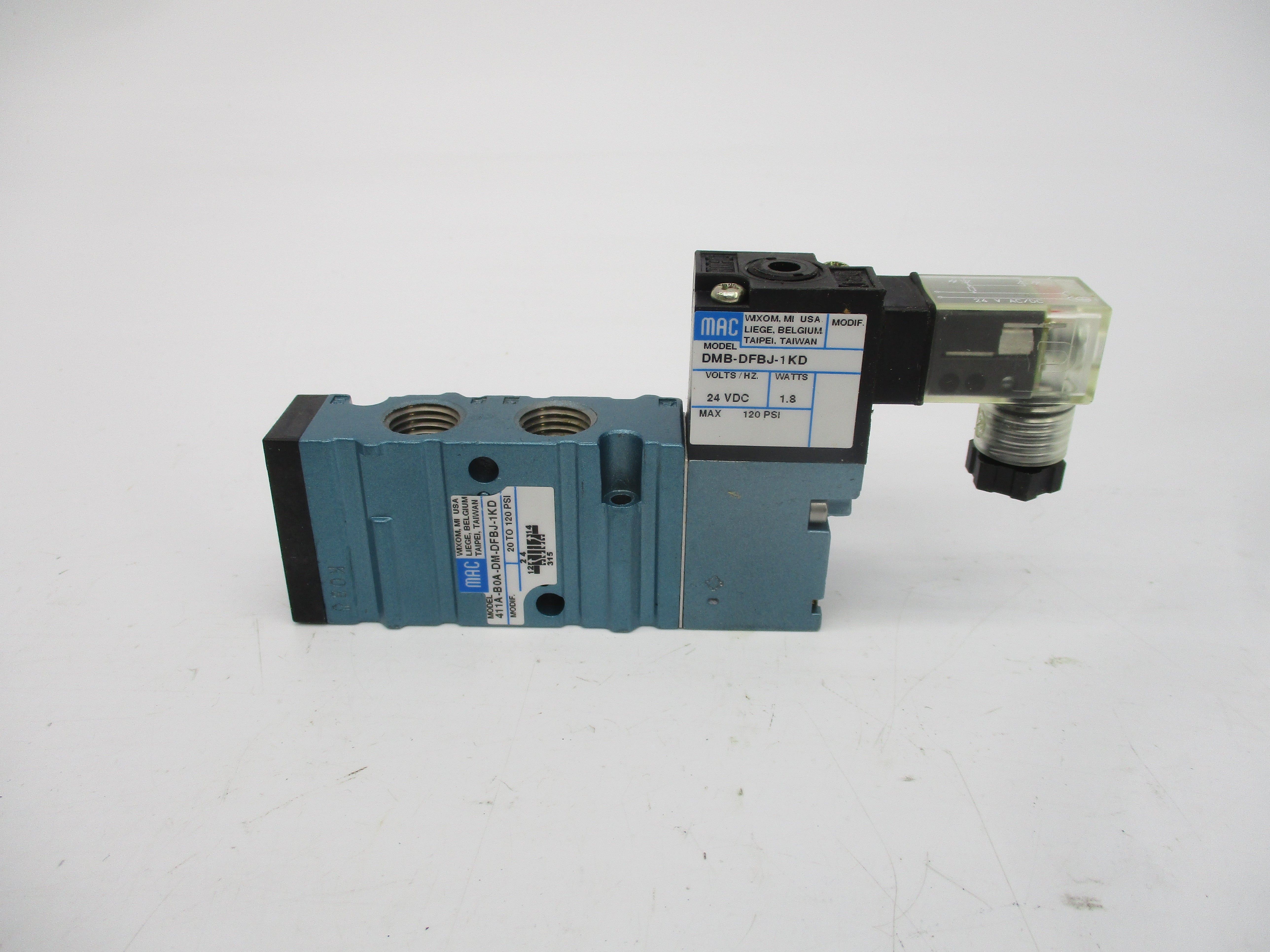 MAC 411A-BOA-DM-DFBJ-1KD 24VDC 20-120PSI NSMP