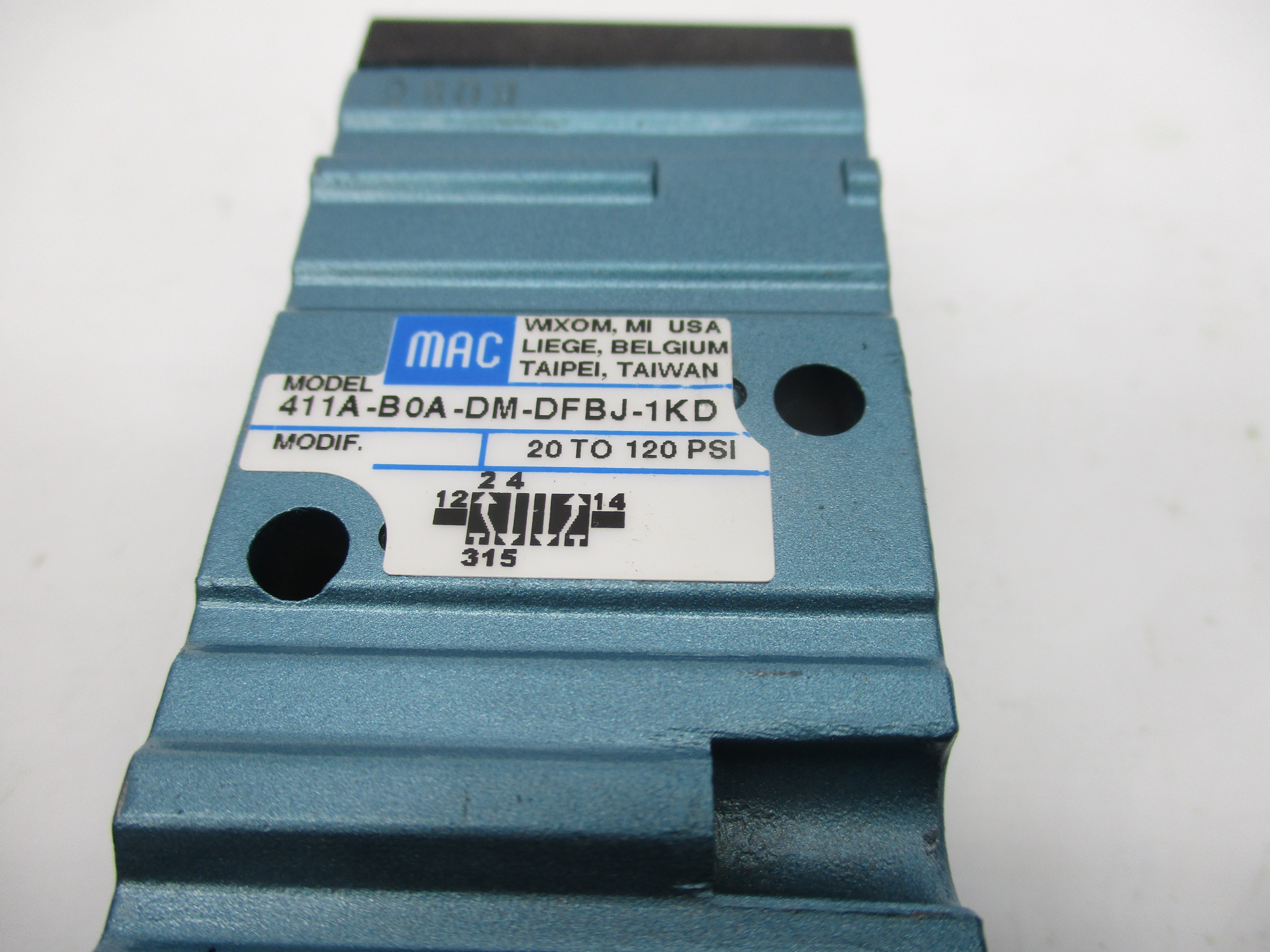 MAC 411A-BOA-DM-DFBJ-1KD 24VDC 20-120PSI NSMP