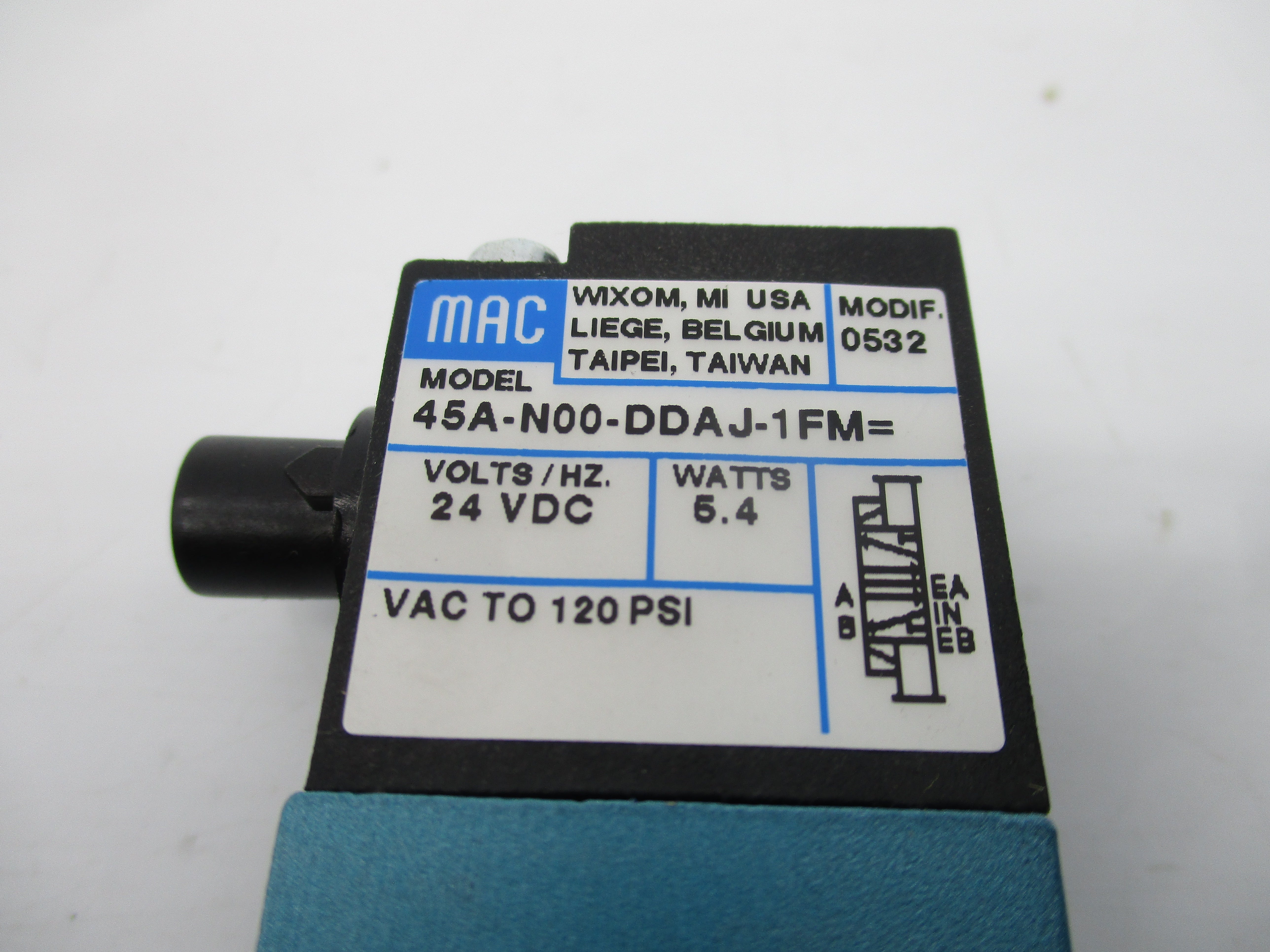 MAC 45A-N00-DDAJ-1FM 24VDC 120PSI NSMP