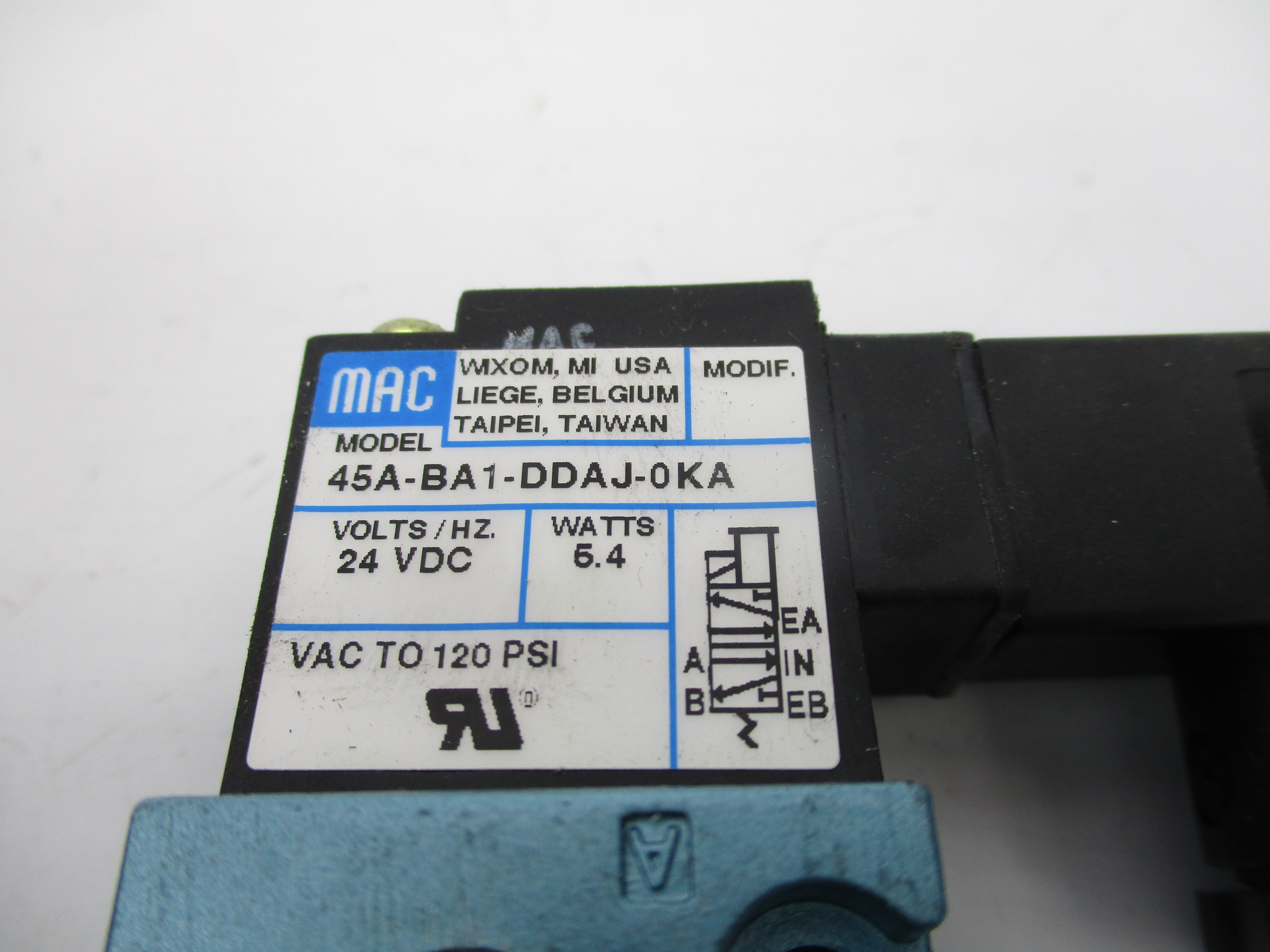 MAC 45A-BA1-DDAJ-0KA 24VDC 120PSI NSMP