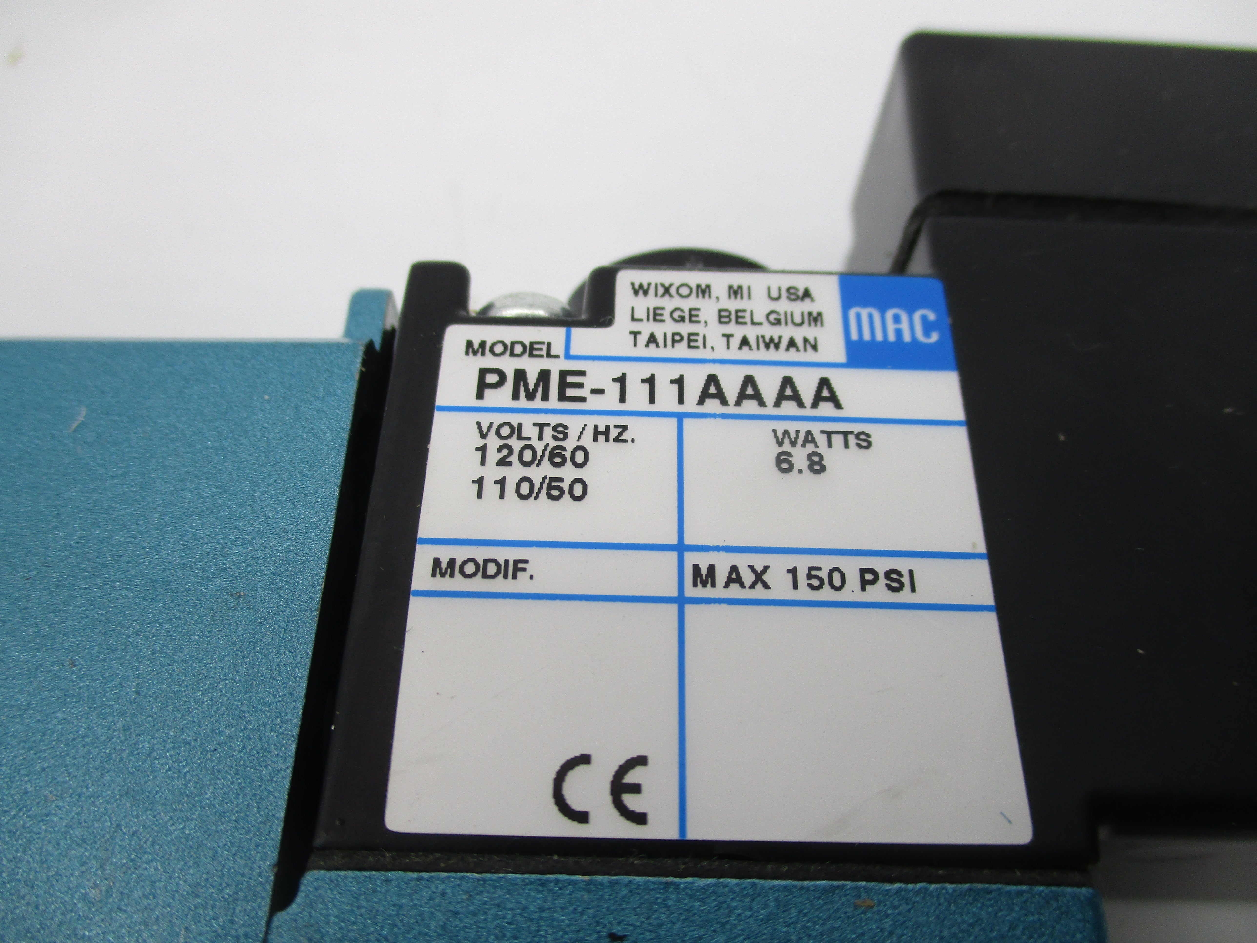 MAC 811C-PM-111AA-152 110/120V 20-150PSI NSMP