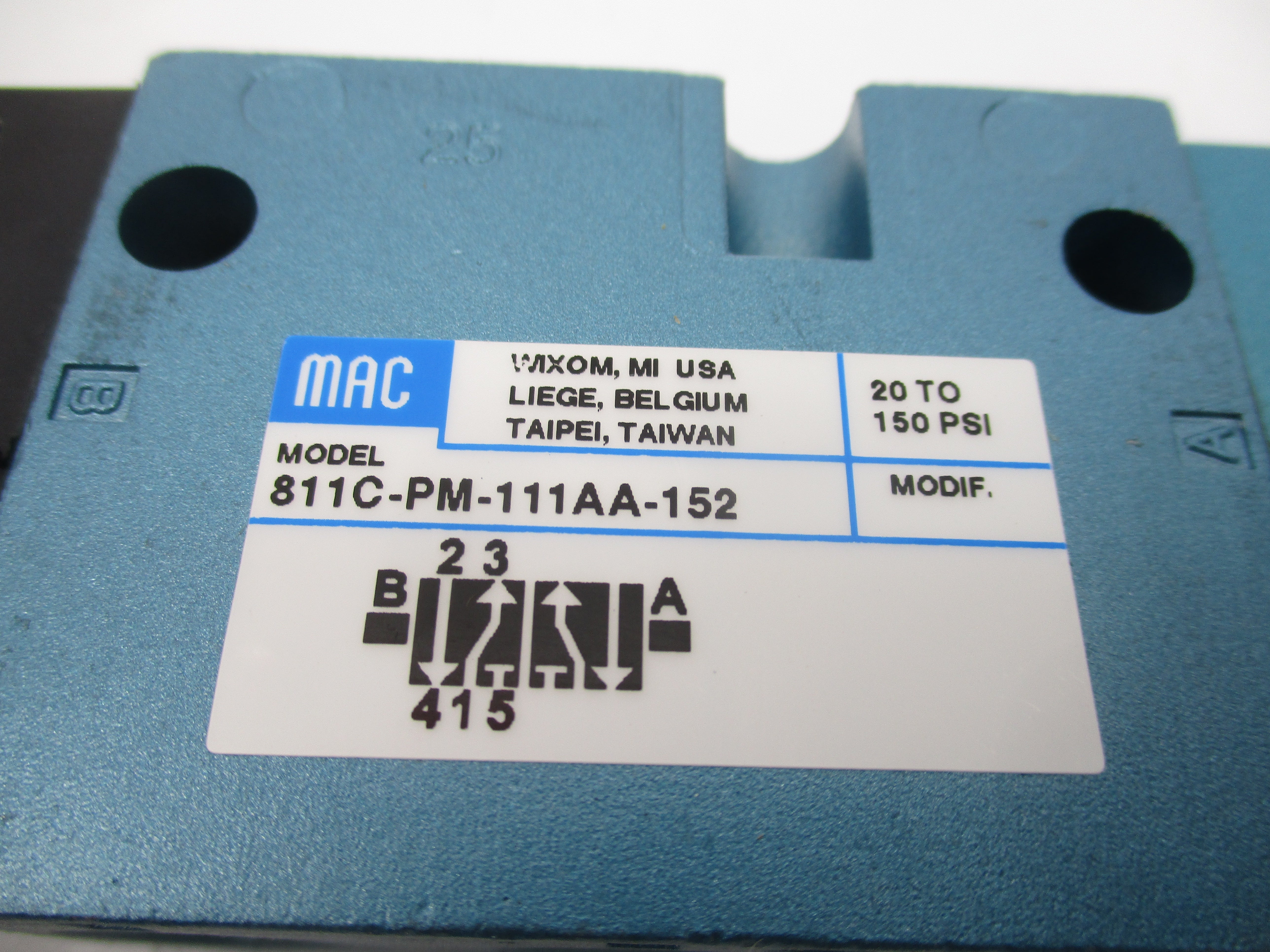 MAC 811C-PM-111AA-152 110/120V 20-150PSI NSMP