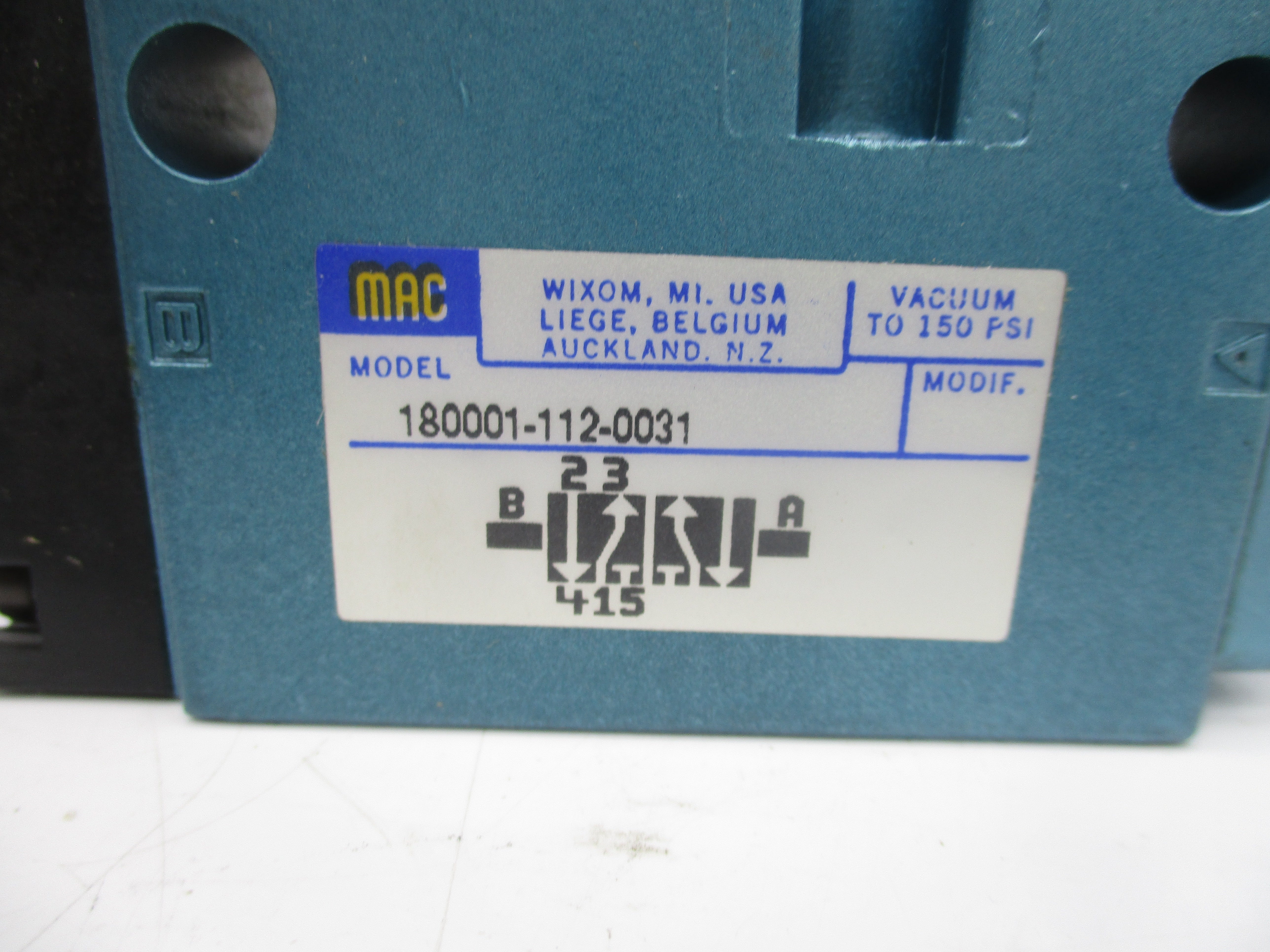 MAC 180001-112-0031 150PSI NSMP