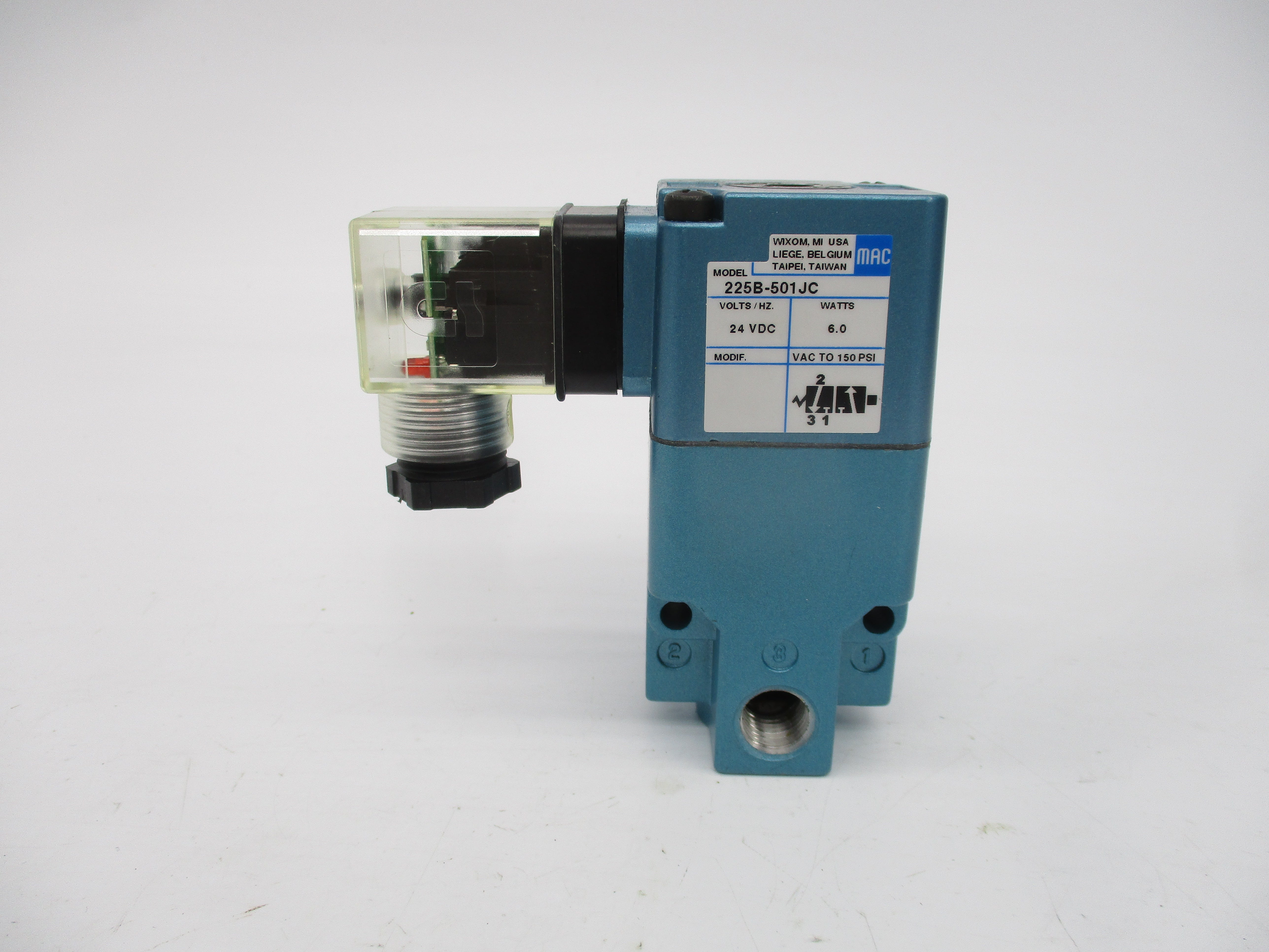 MAC 225B-501JC 24VDC 150PSI NSMP