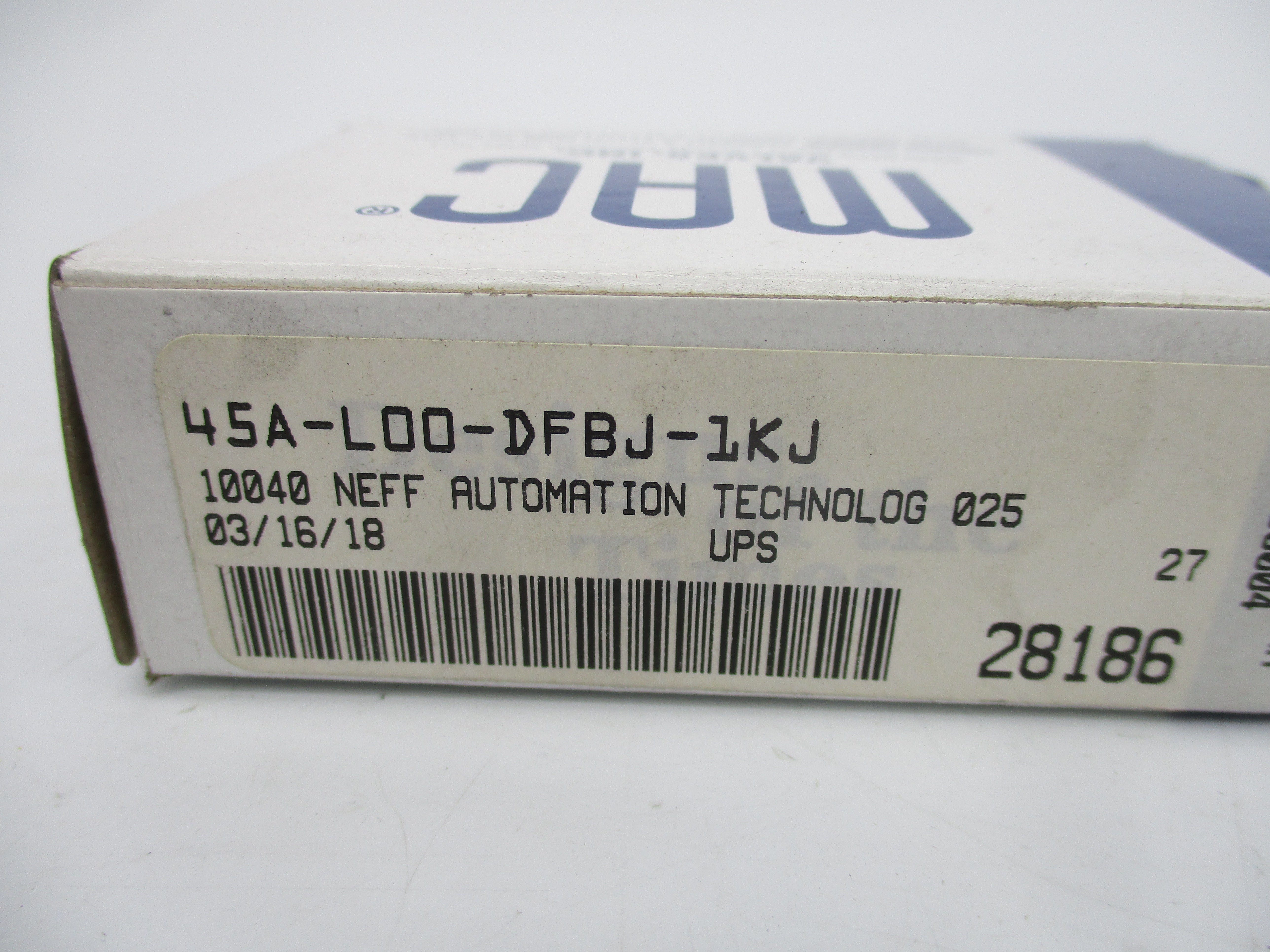 MAC 45A-L00-DFBJ-1KJ 24VDC 120PSI NSMP