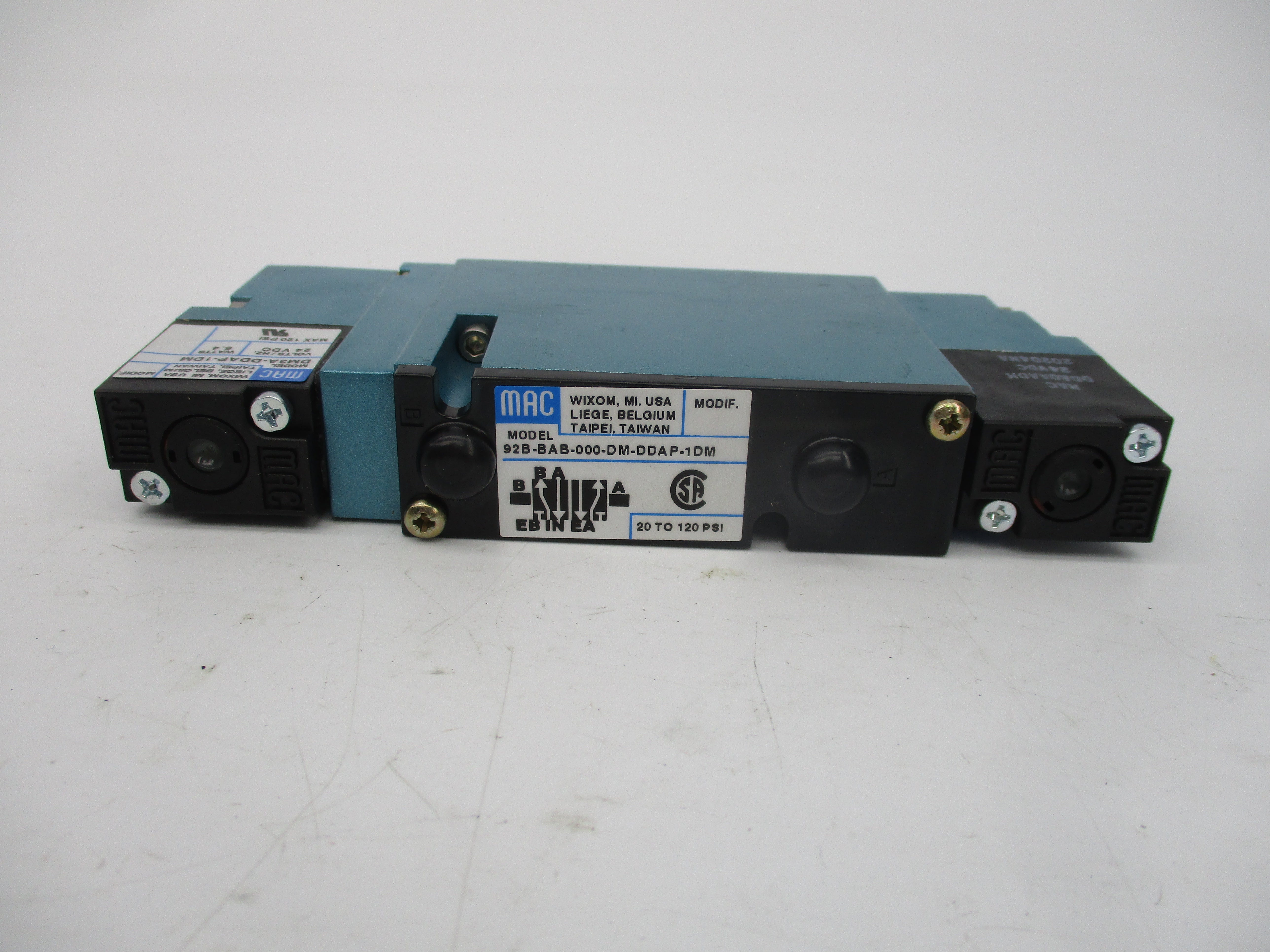 MAC 92B-BAB-000-DM-DDAP-1DM 24VDC 120PSI NSMP