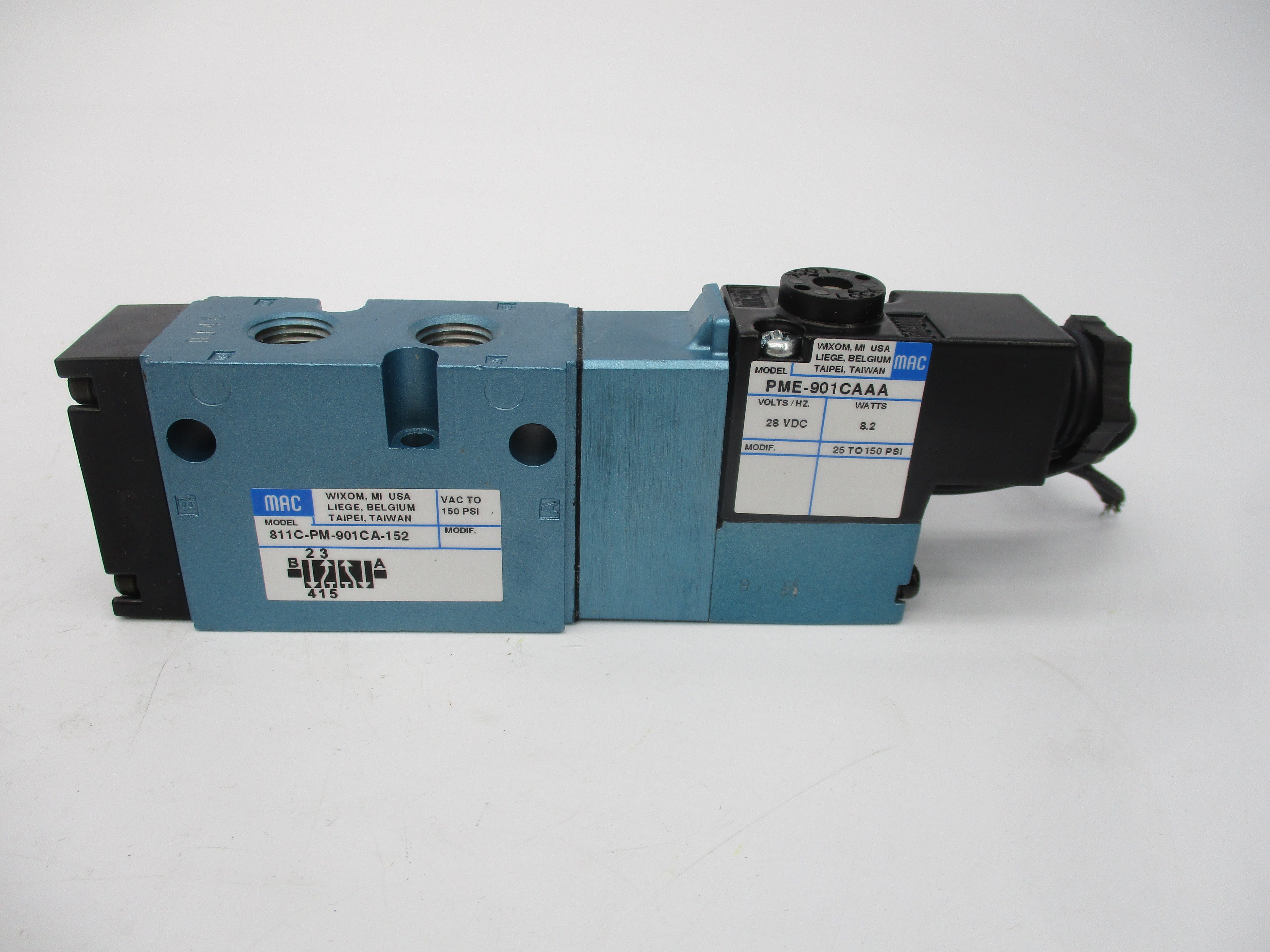 MAC 811C-PM-901CA-152 28VDC 150PSI NSMP