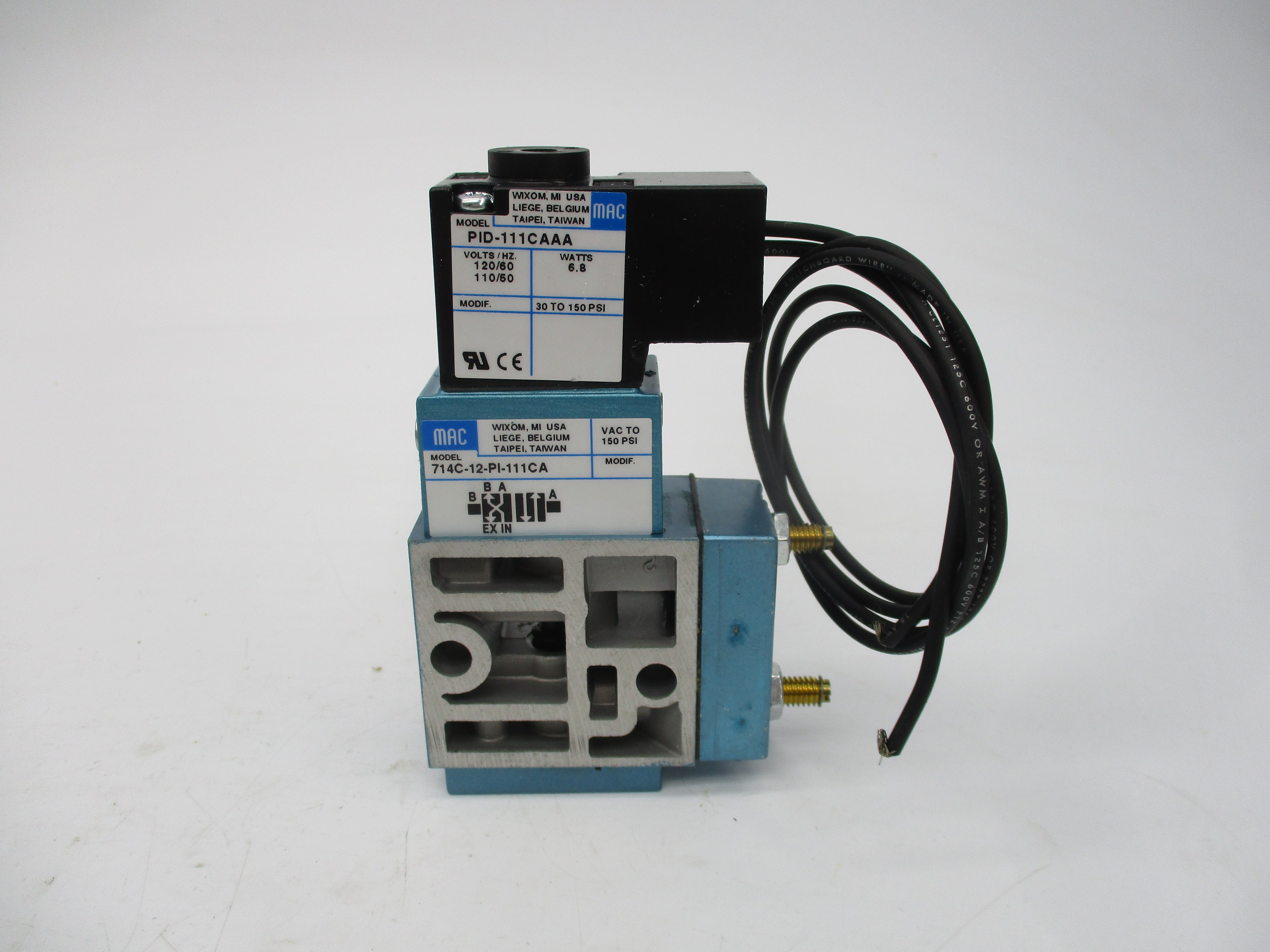 MAC 714C-12-PI-111CA 110/120V 30-150PSI NSMP