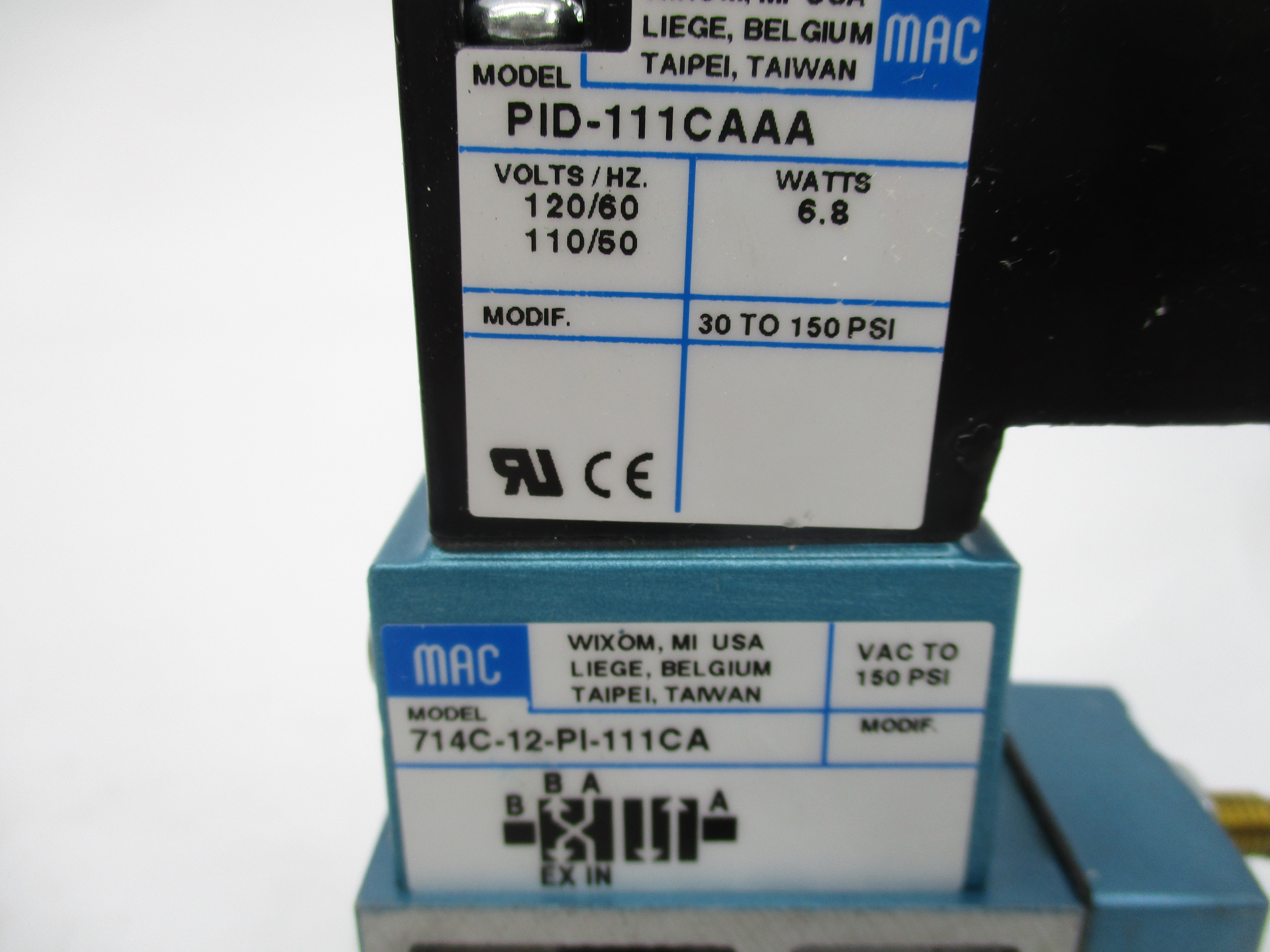 MAC 714C-12-PI-111CA 110/120V 30-150PSI NSMP