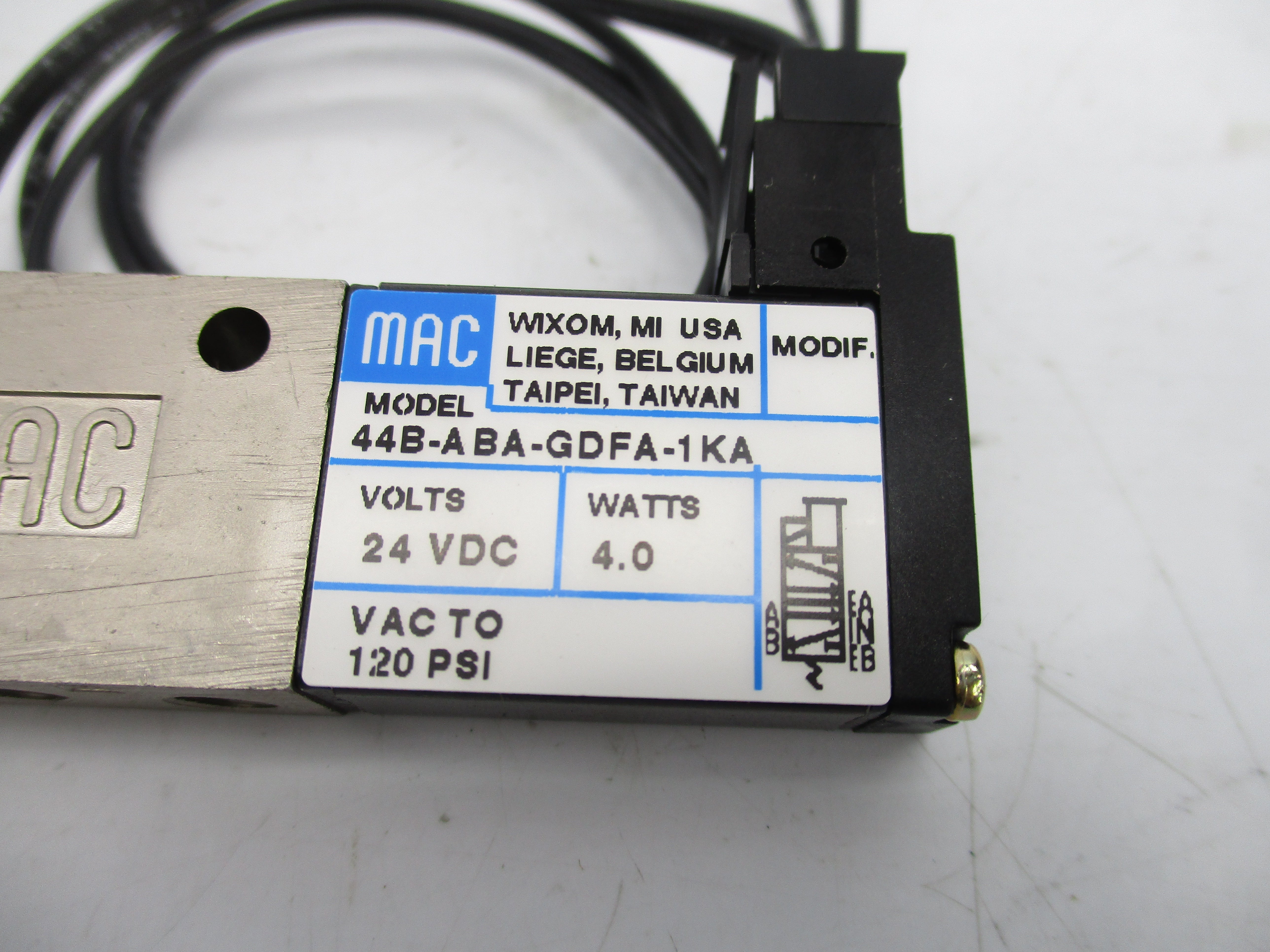 MAC 44B-ABA-GDFA-1KA 24VDC 120PSI NSMP