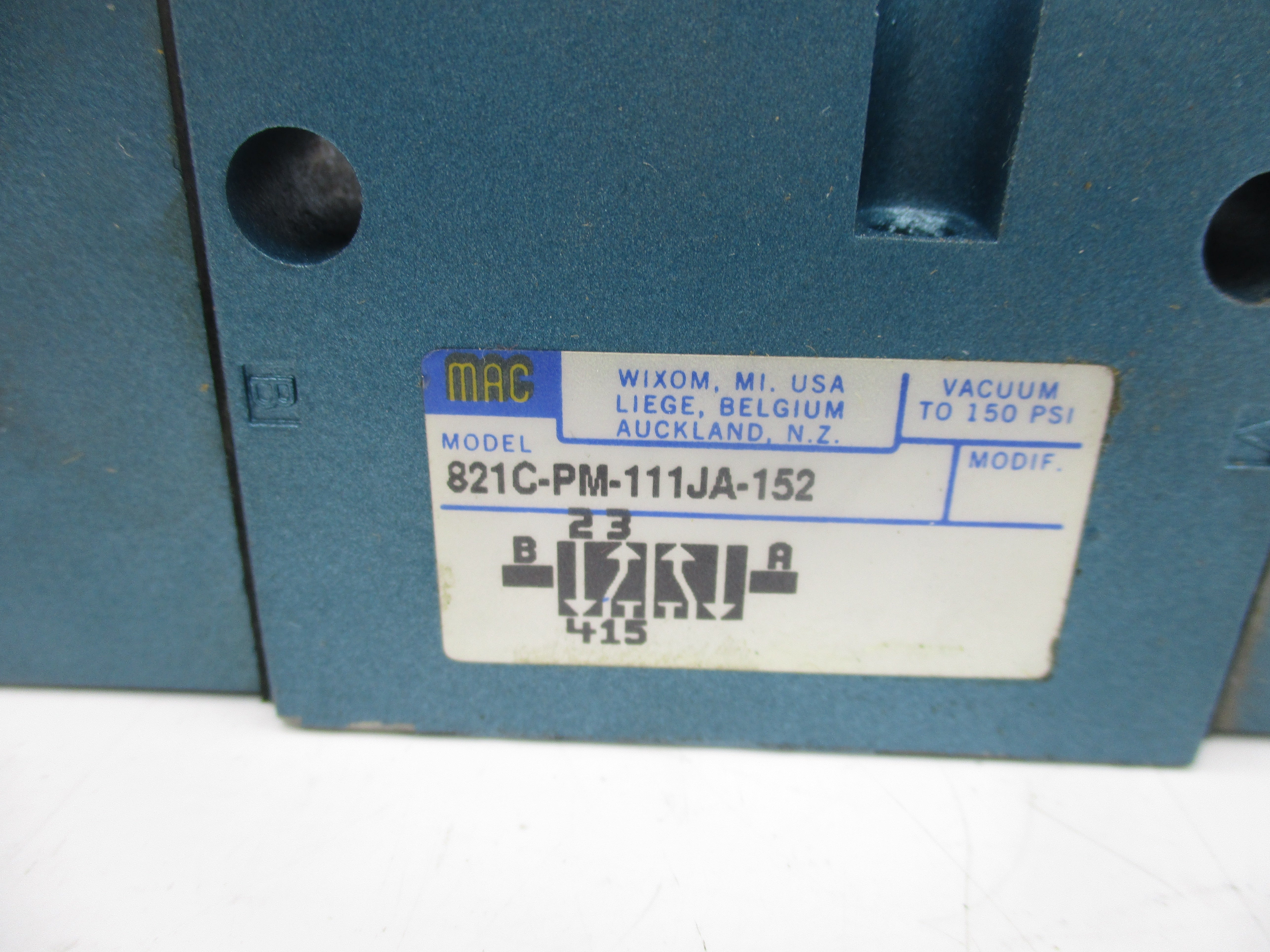 MAC 821C-PM-111JA-152 110/120V 150PSI NSMP