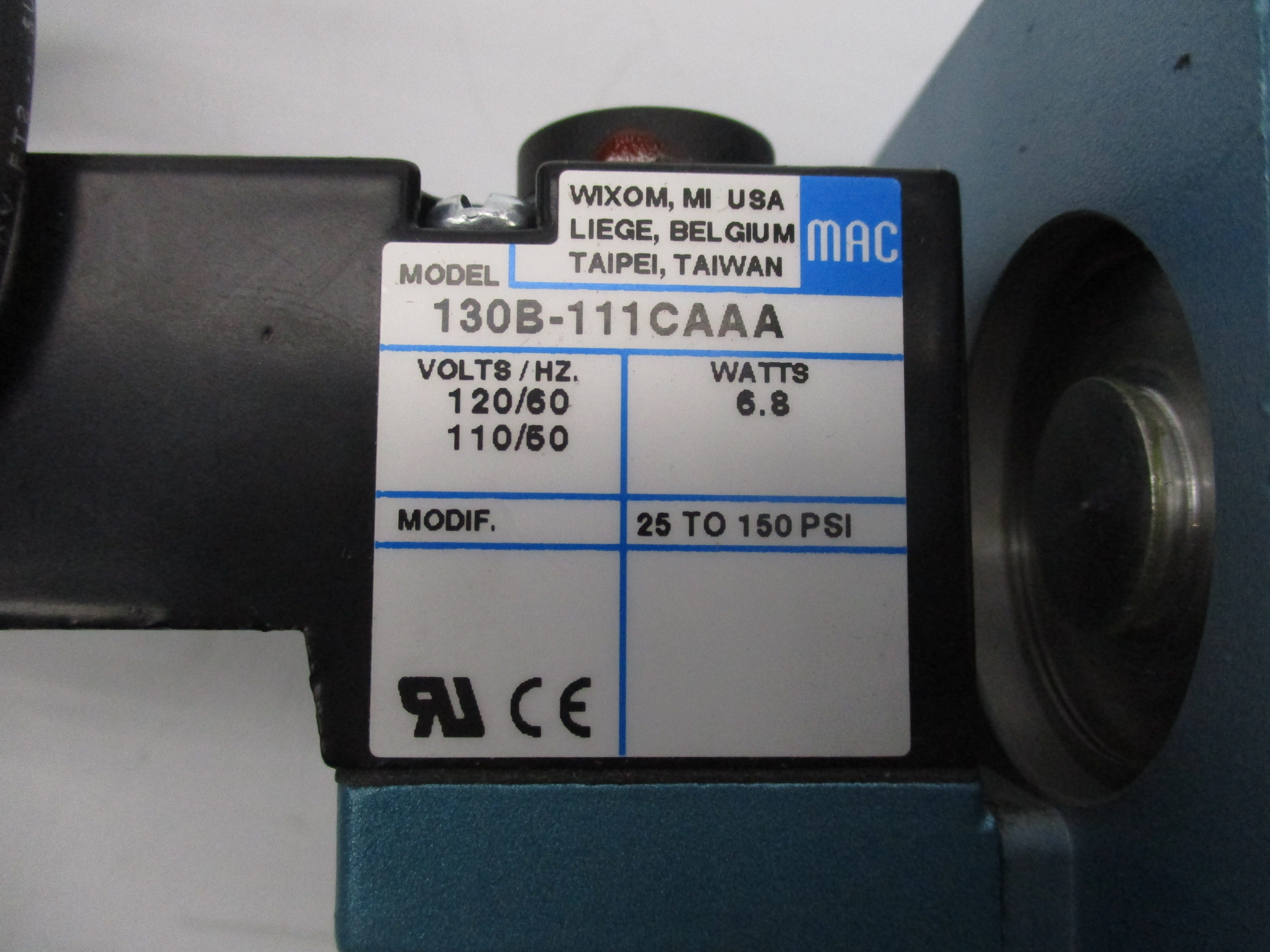 MAC 56C-13-111CA 110/120V 25-150PSI NSMP