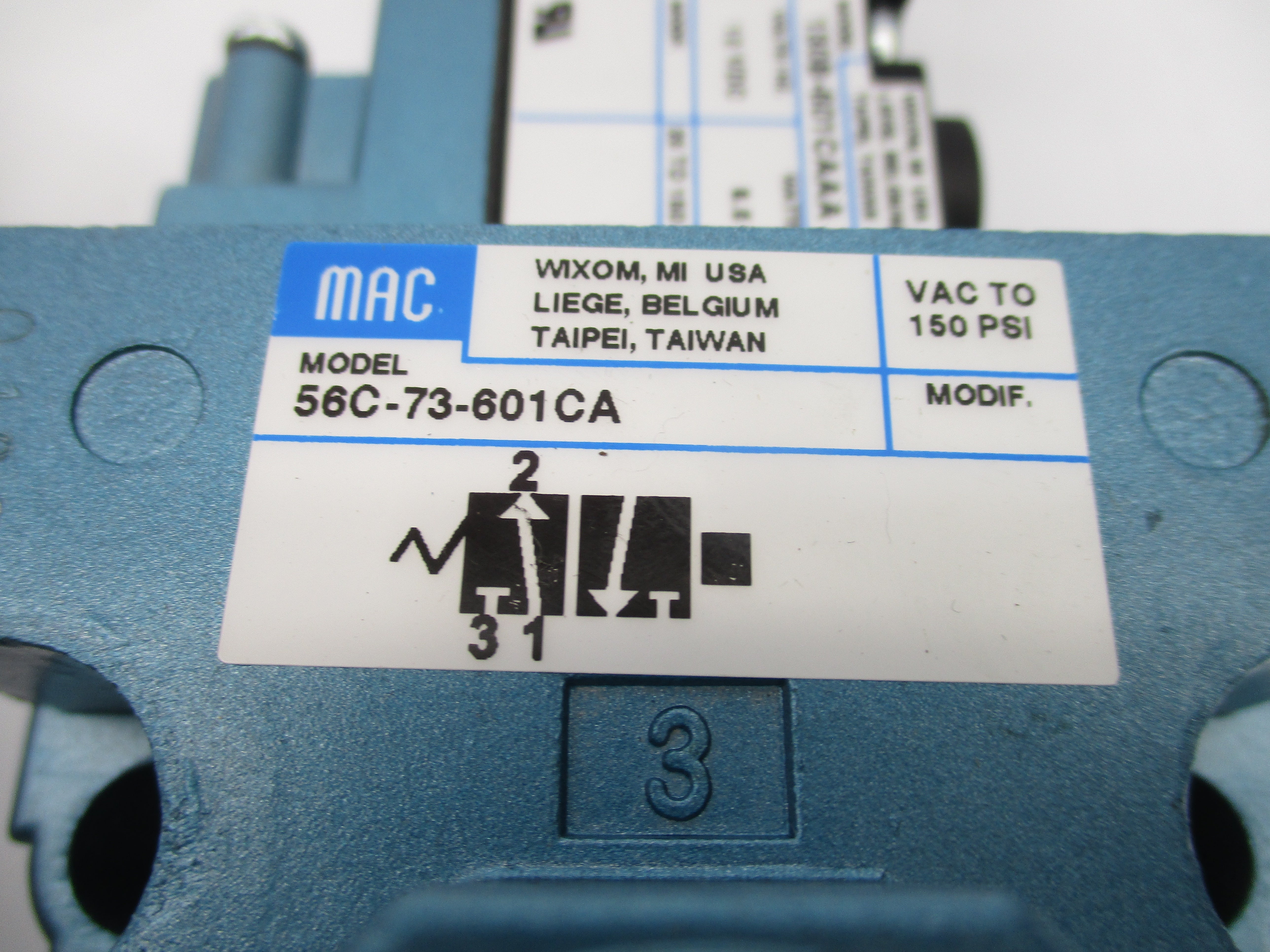 MAC 56C-73-601CA 12VDC 150PSI NSMP