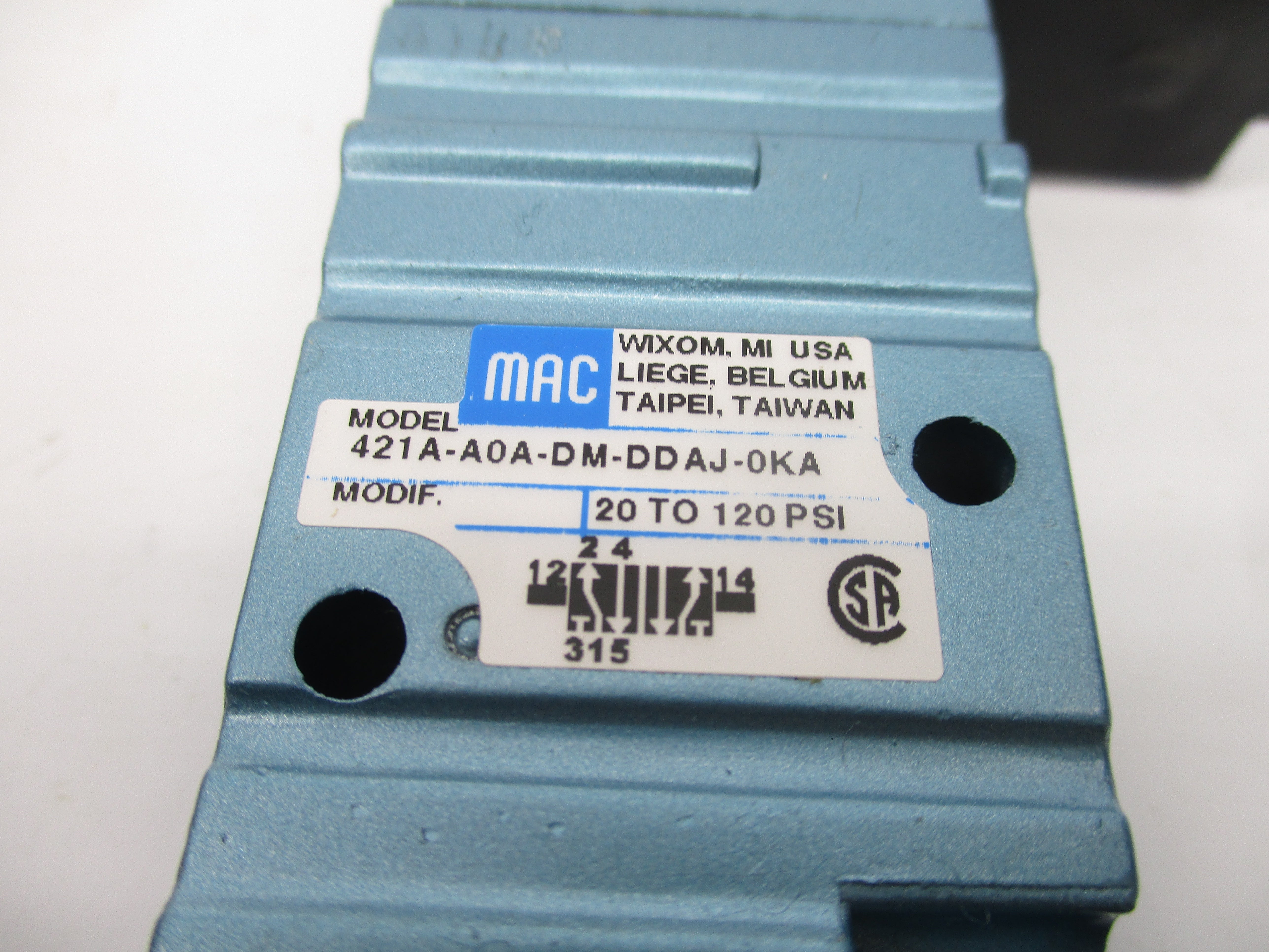 MAC 421A-A0A-DM-DDAJ-0KA 24VDC 20-120PSI NSMP