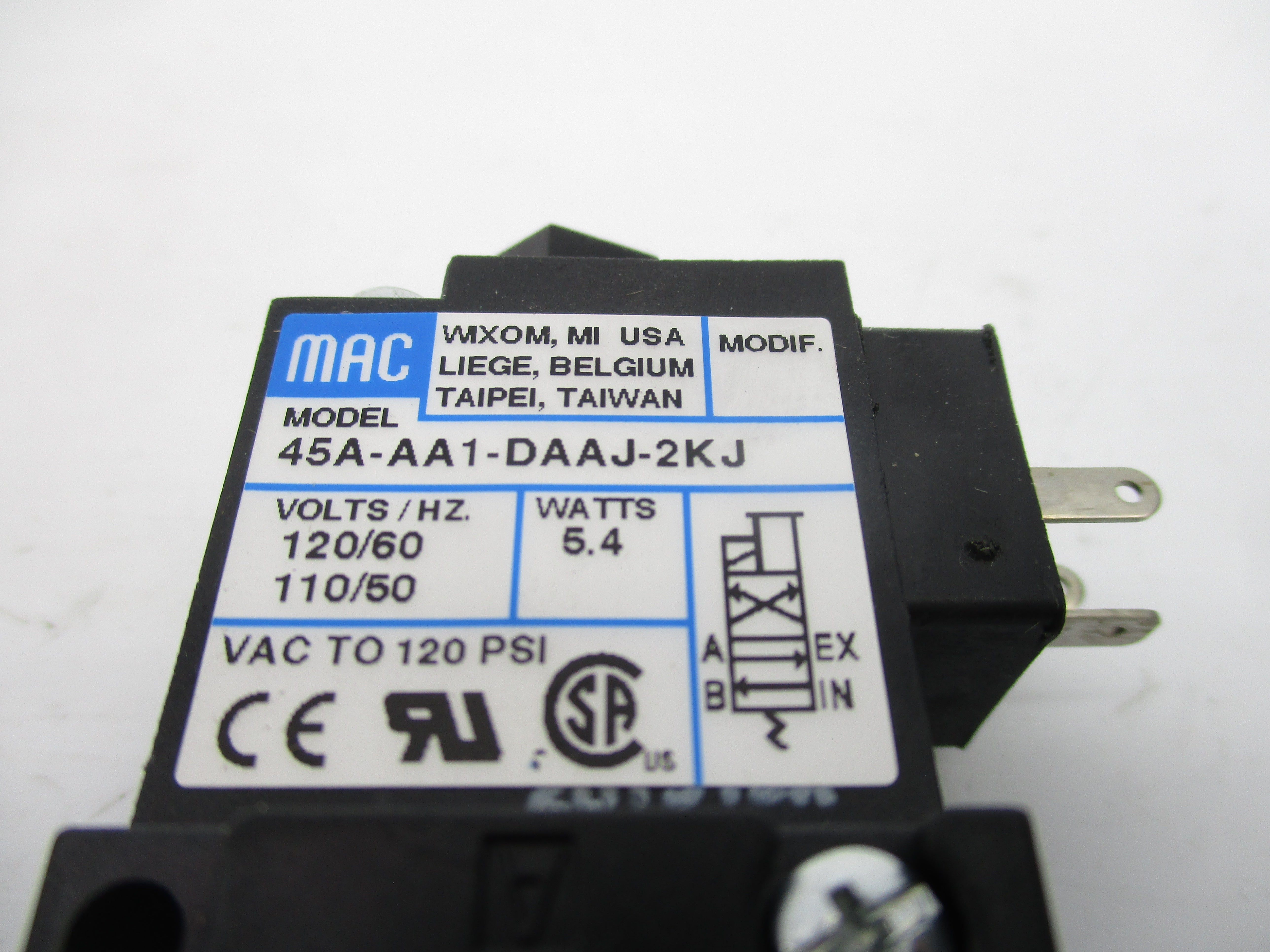 MAC 45A-AA1-DAAJ-2KJ 110/120V 120PSI NSMP