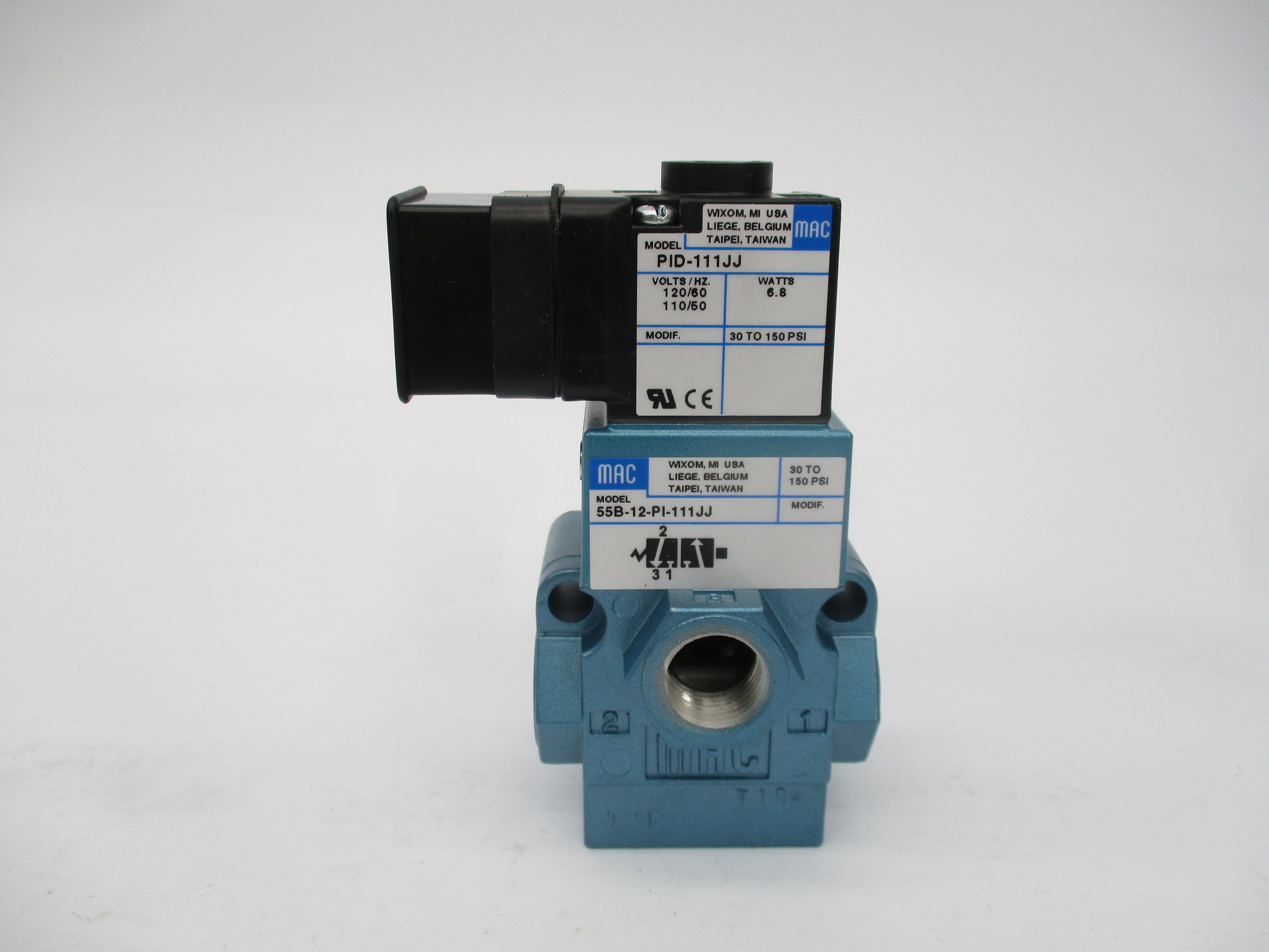 MAC 55B-12-PI-111JJ 110/120V 30-150PSI NSMP