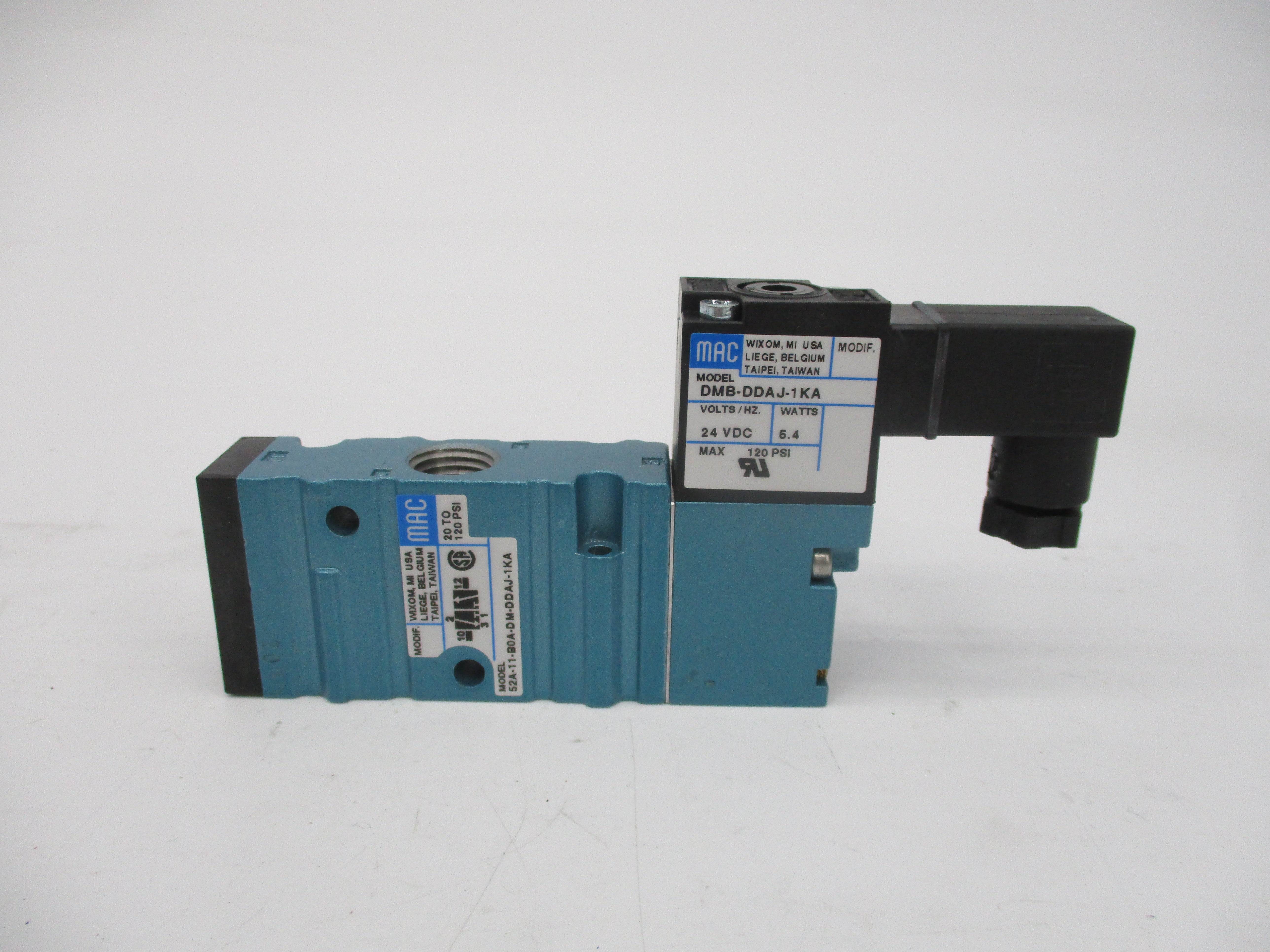 MAC 52A-11-B0A-DM-DDAJ-1KA 24VDC 20-120PSI NSMP
