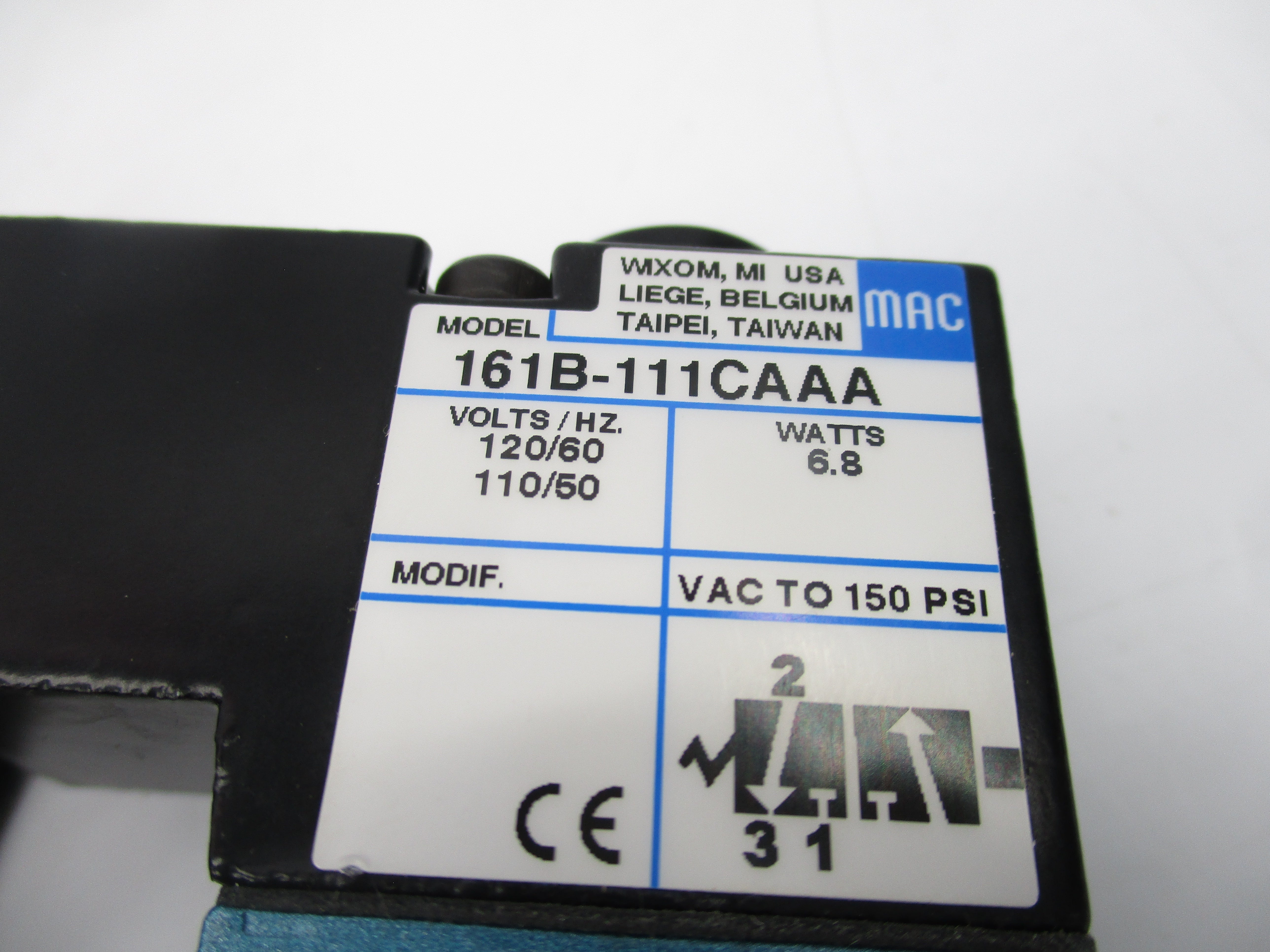 MAC 161B-111CA 110/120V 150PSI NSMP