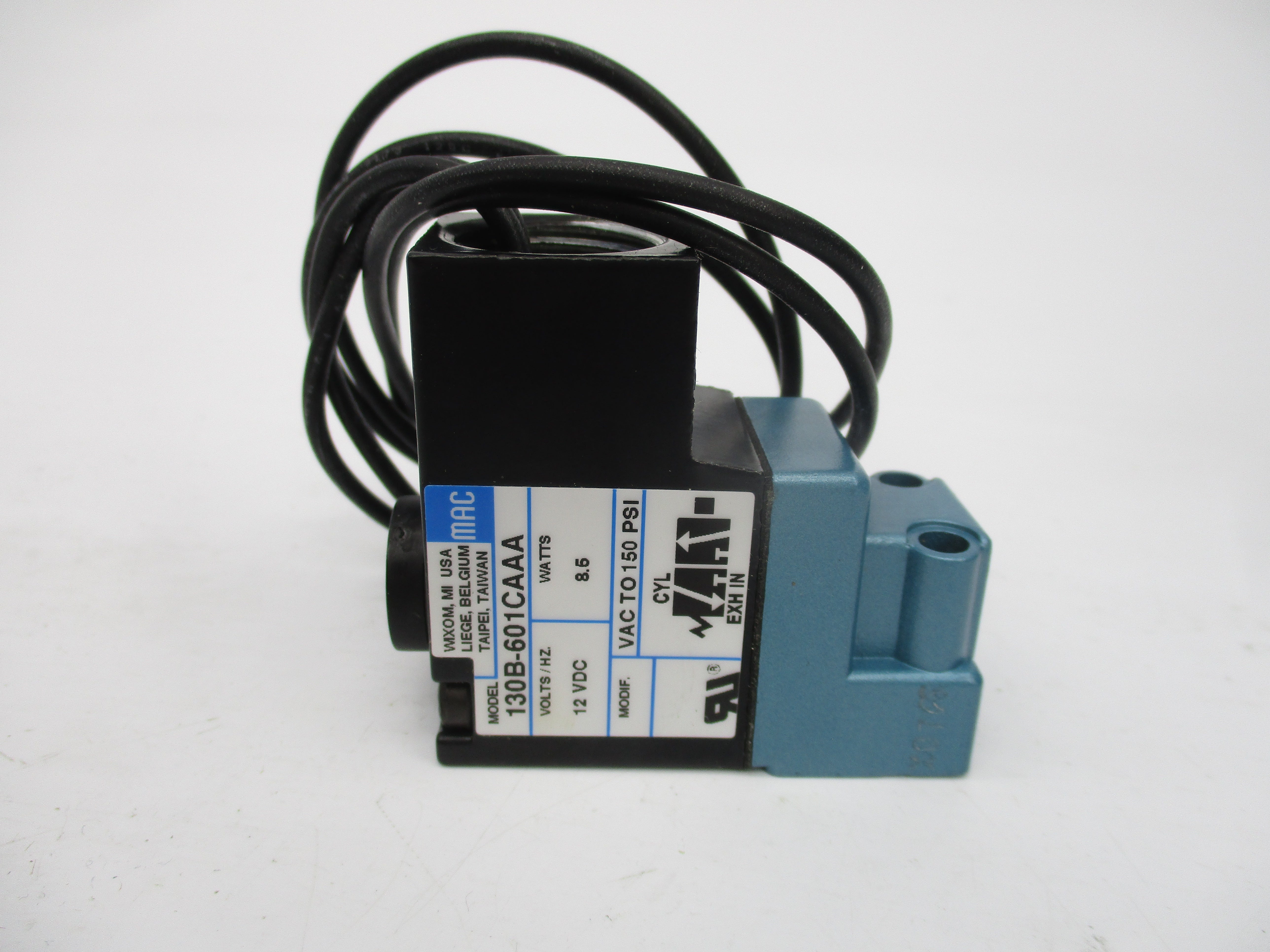 MAC 130B-601CAAA 12VDC 150PSI NSMP