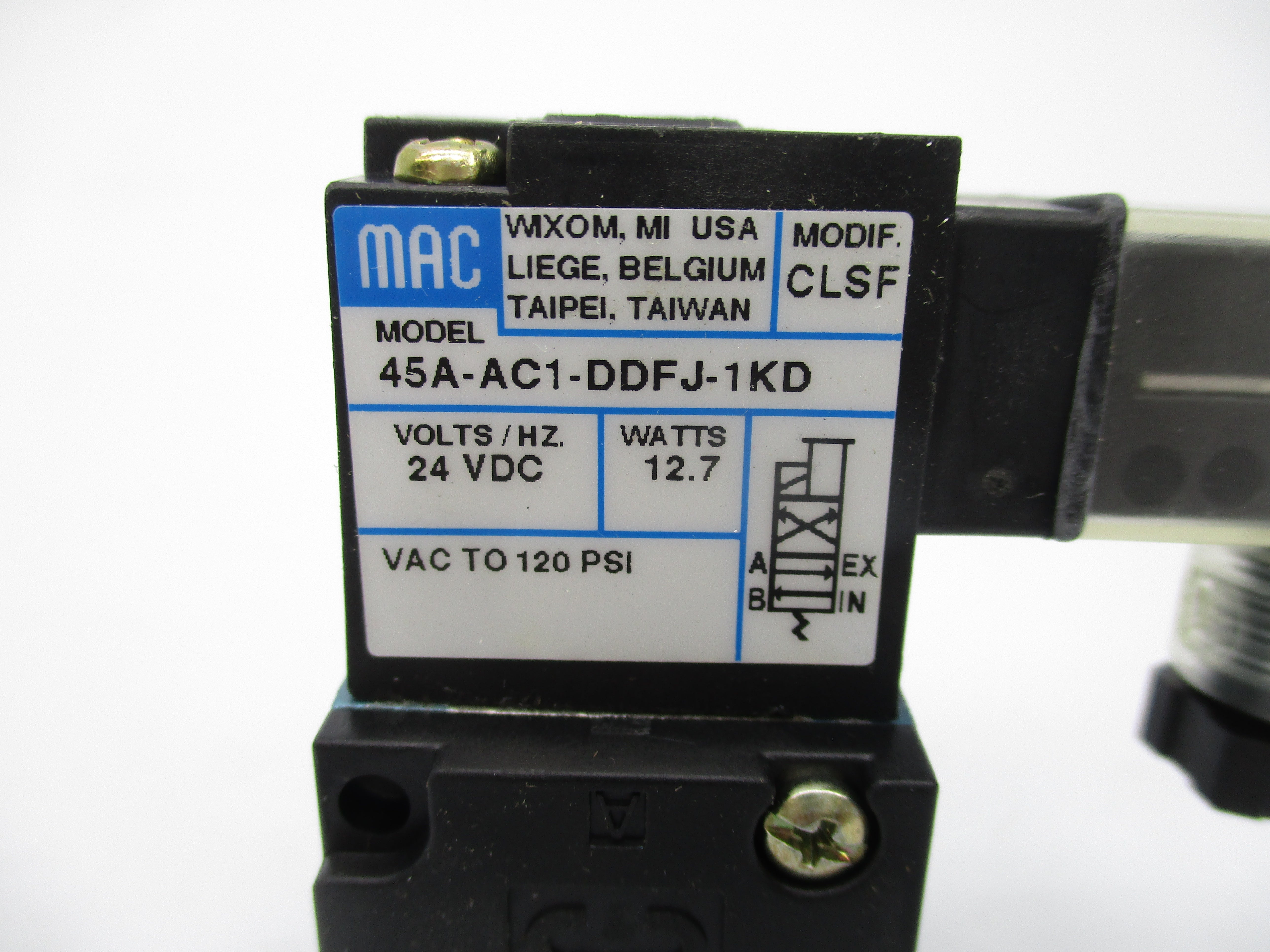 MAC 45A-AC1-DDFJ-1KD 24VDC 120PSI NSMP
