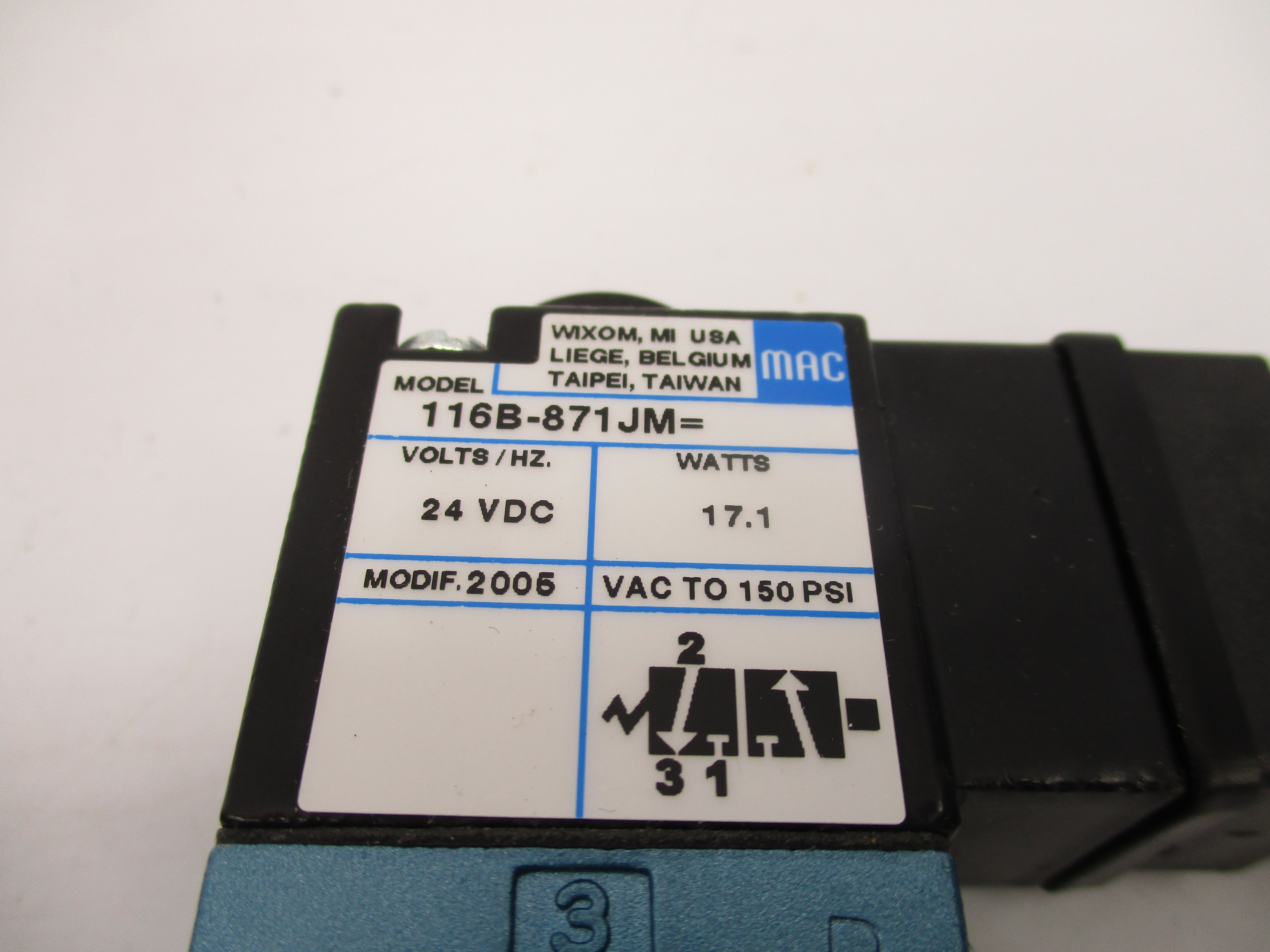 MAC 116B-871JM 24VDC 150PSI NSMP