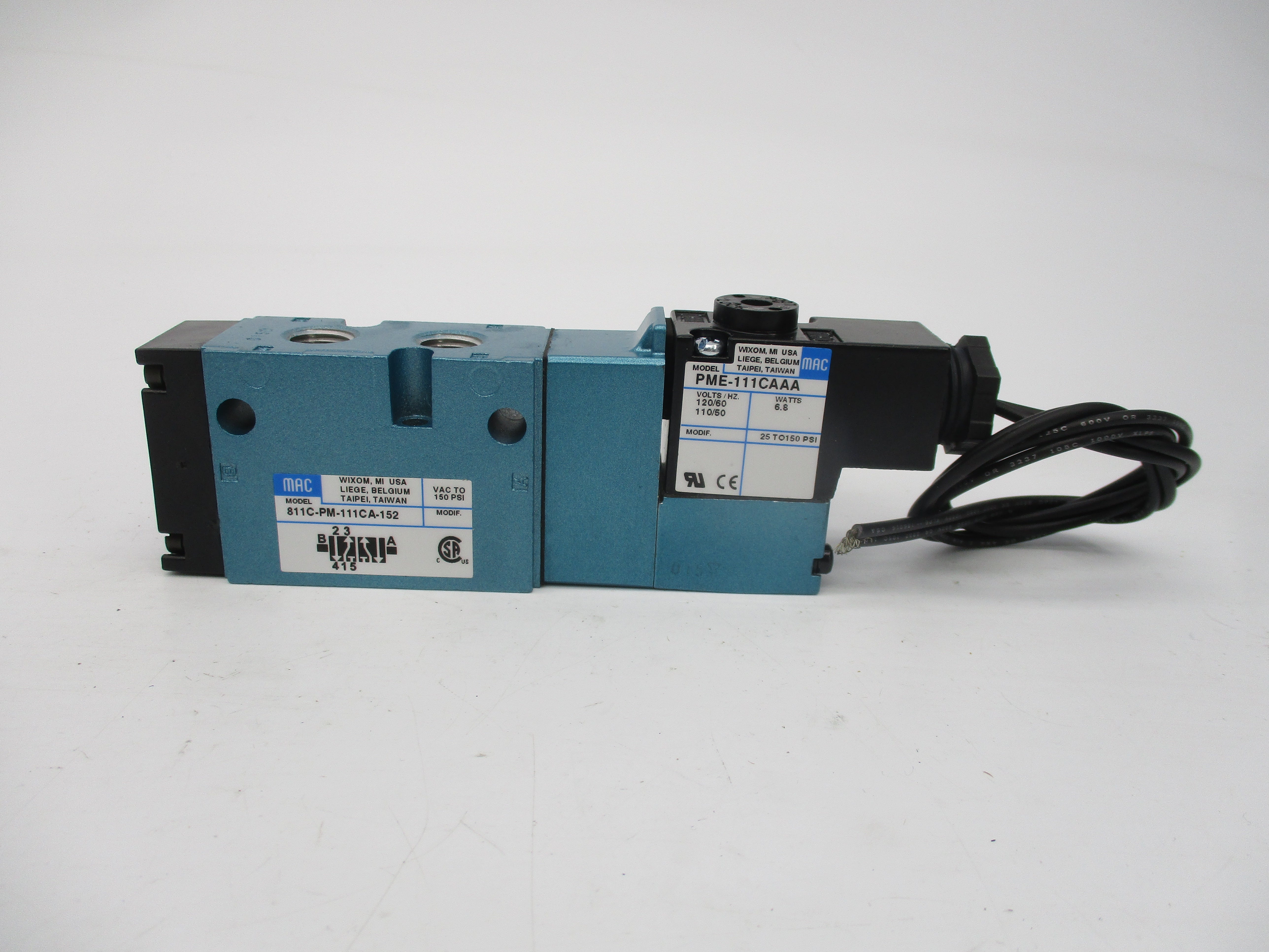 MAC 811C-PM-111CA-152 110/120V 25-150PSI NSMP