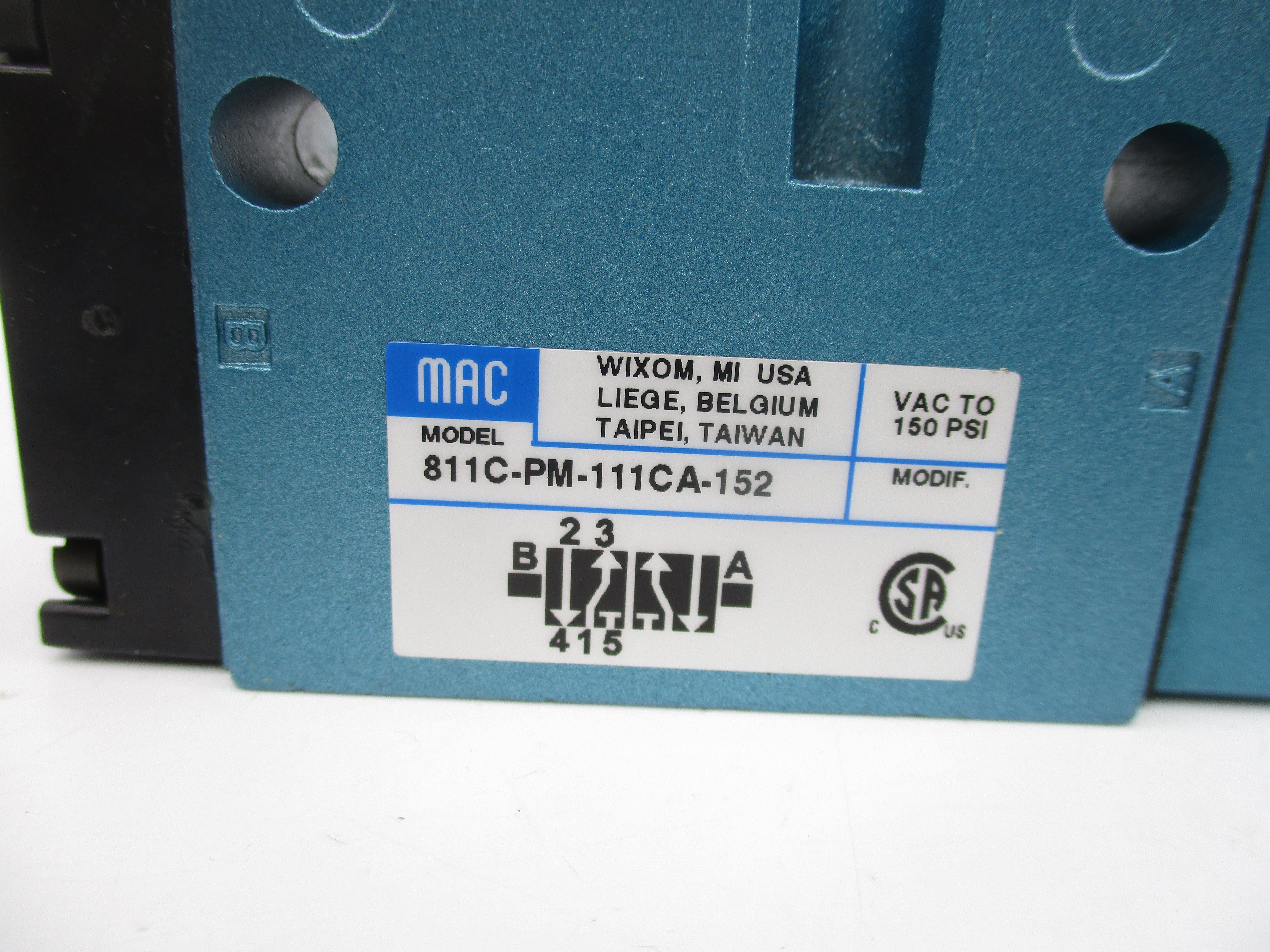 MAC 811C-PM-111CA-152 110/120V 25-150PSI NSMP