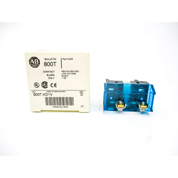 ALLEN BRADLEY 800T-XD1V SER. D 300VAC 2.5A (WH) NSMP