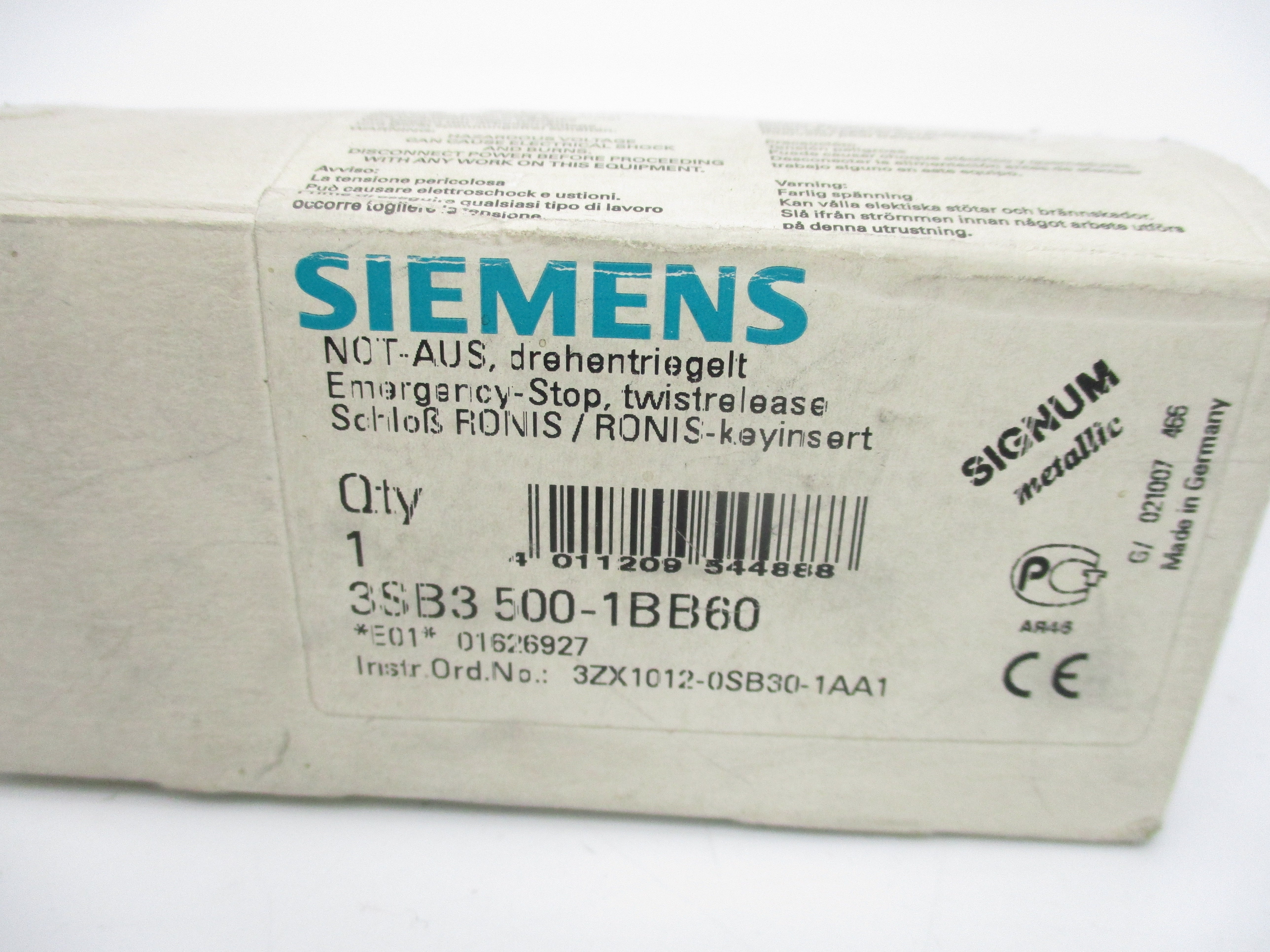 SIEMENS 3SB3500-1BB60 NSMP