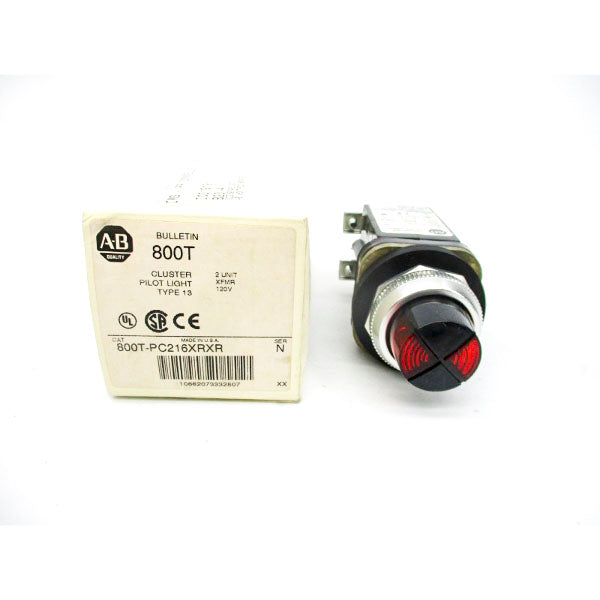 ALLEN BRADLEY 800T-PC216XRXR SER. N 120VAC (WH) NSMP
