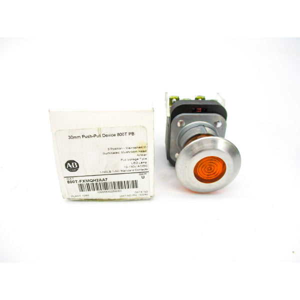 ALLEN BRADLEY 800T-FXMQH2AA7 SER. U 12-130VAC/DC (WH) NSMP