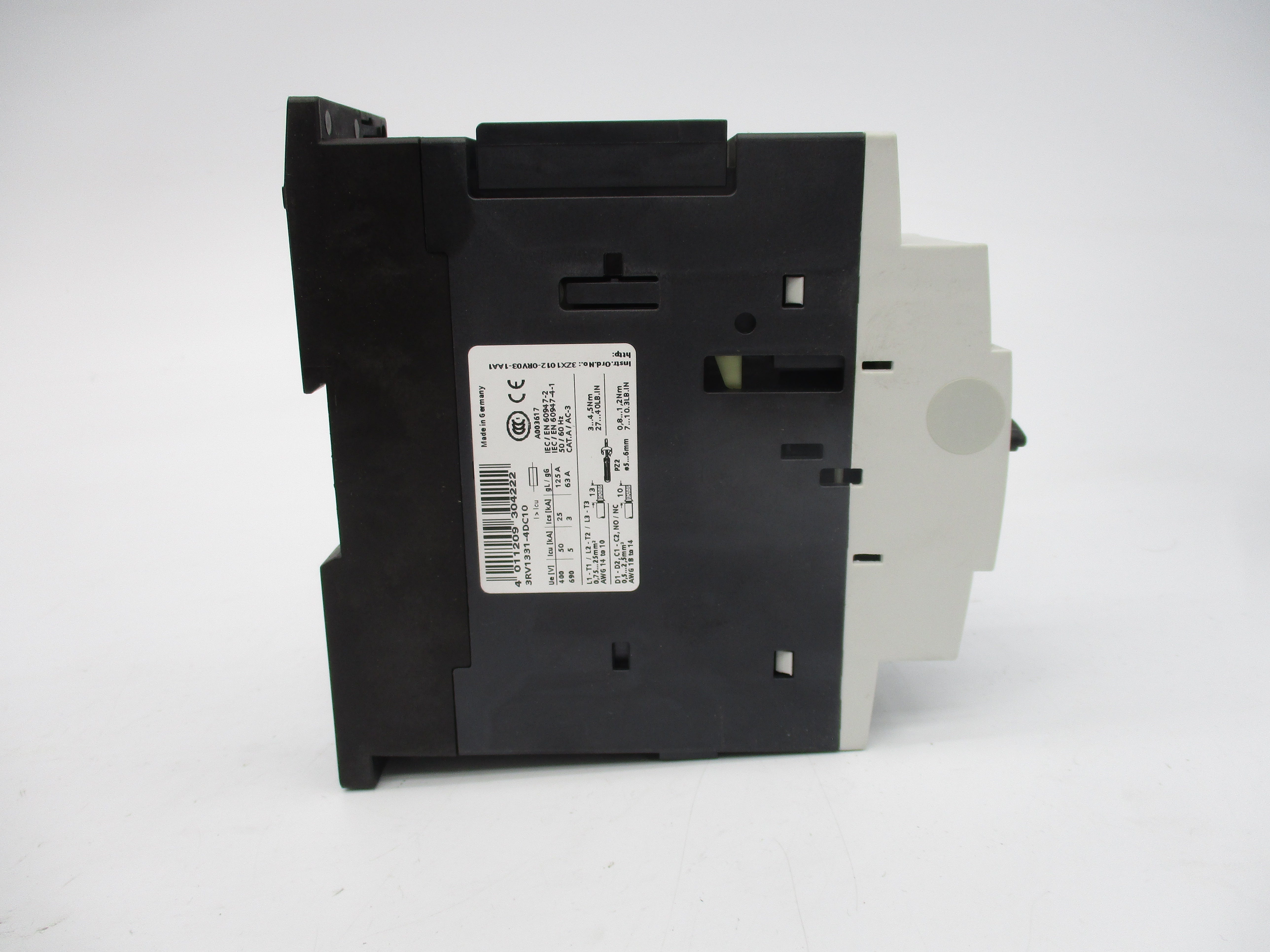 SIEMENS 3RV1331-4DC10 690V 25A NSMP