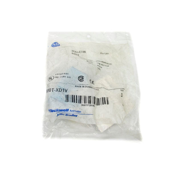 ALLEN BRADLEY 800T-XD1V SER. D 300VAC 2.5A NSMP