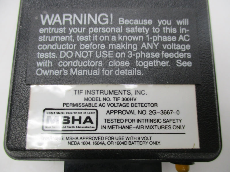 TIF INSTRUMENTS TIF300HV NSNP