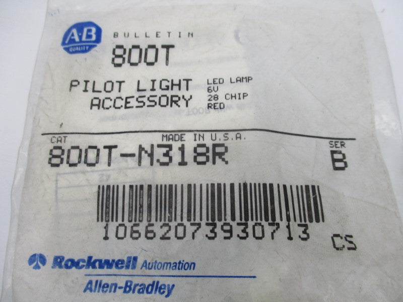 ALLEN BRADLEY 800T-N318R SER. B 6V NSMP