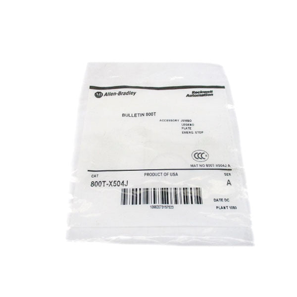 ALLEN BRADLEY 800T-X504J SER. A NSMP