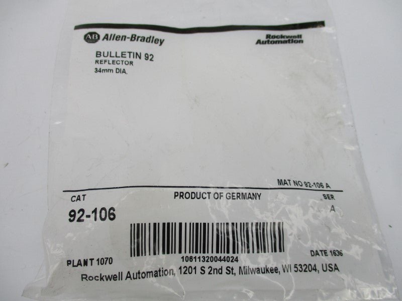 ALLEN BRADLEY 92-106 SER. A NSMP