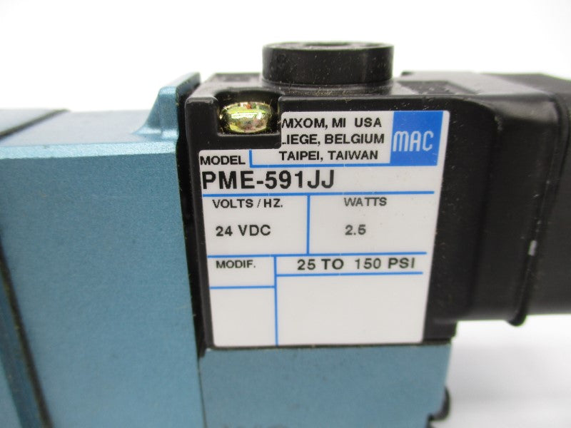 MAC 825C-PM-591JJ-552 24VDC 150PSI NSNP