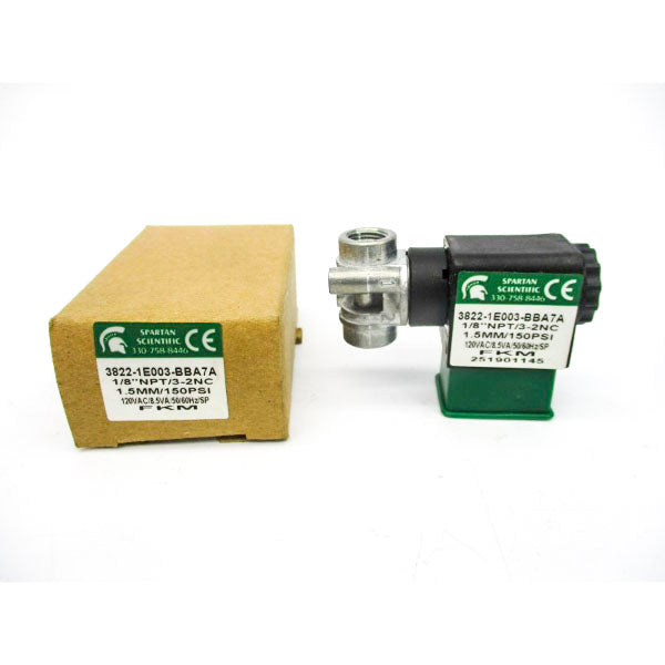 SPARTAN SCIENTIFIC 3822-1E003-BBA7A 120VAC 150PSI 1/8" NSMP